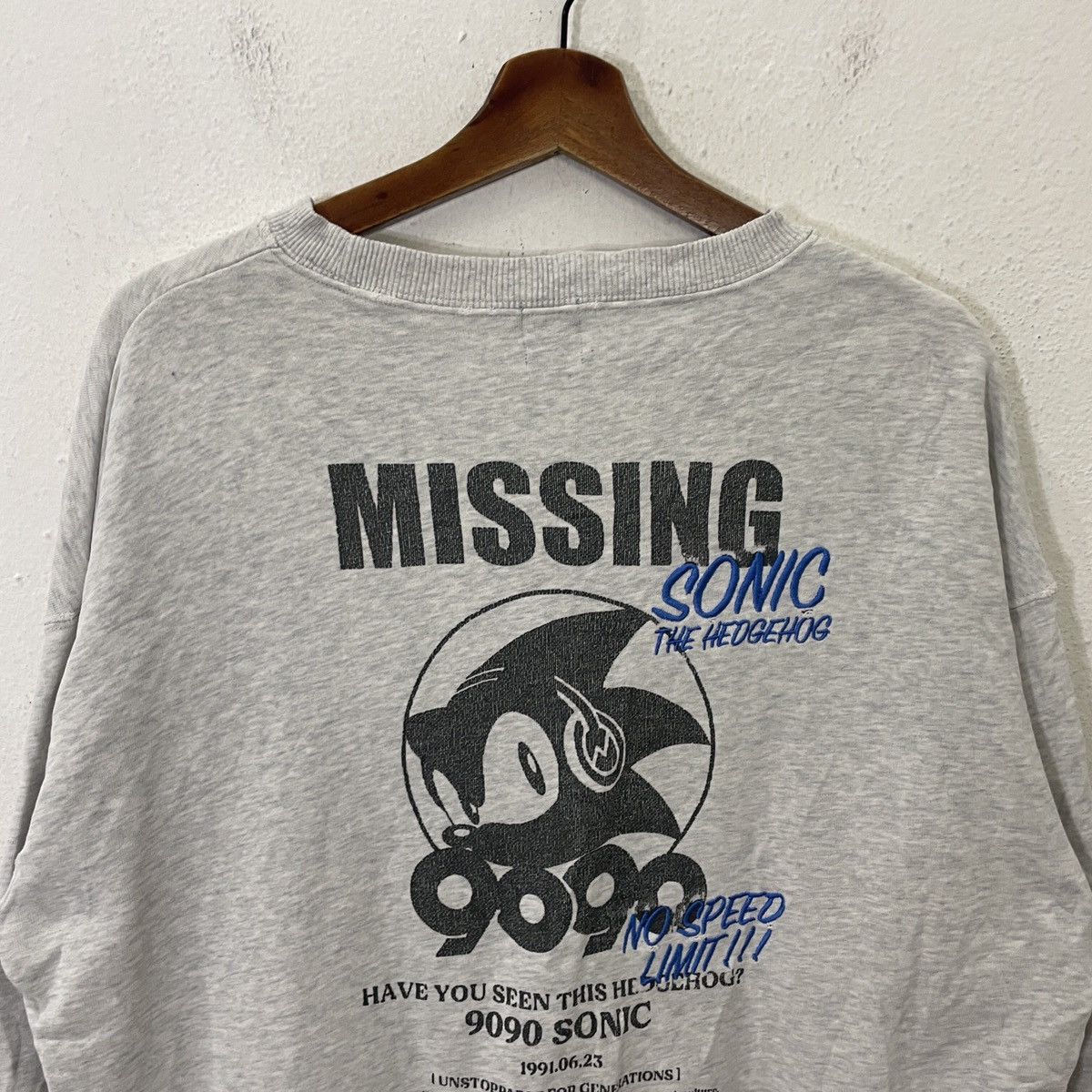 Vintage Vintage Sonic 9090 Distressed Sweatshirt Size US L / EU 52-54 / 3 - 4 Thumbnail
