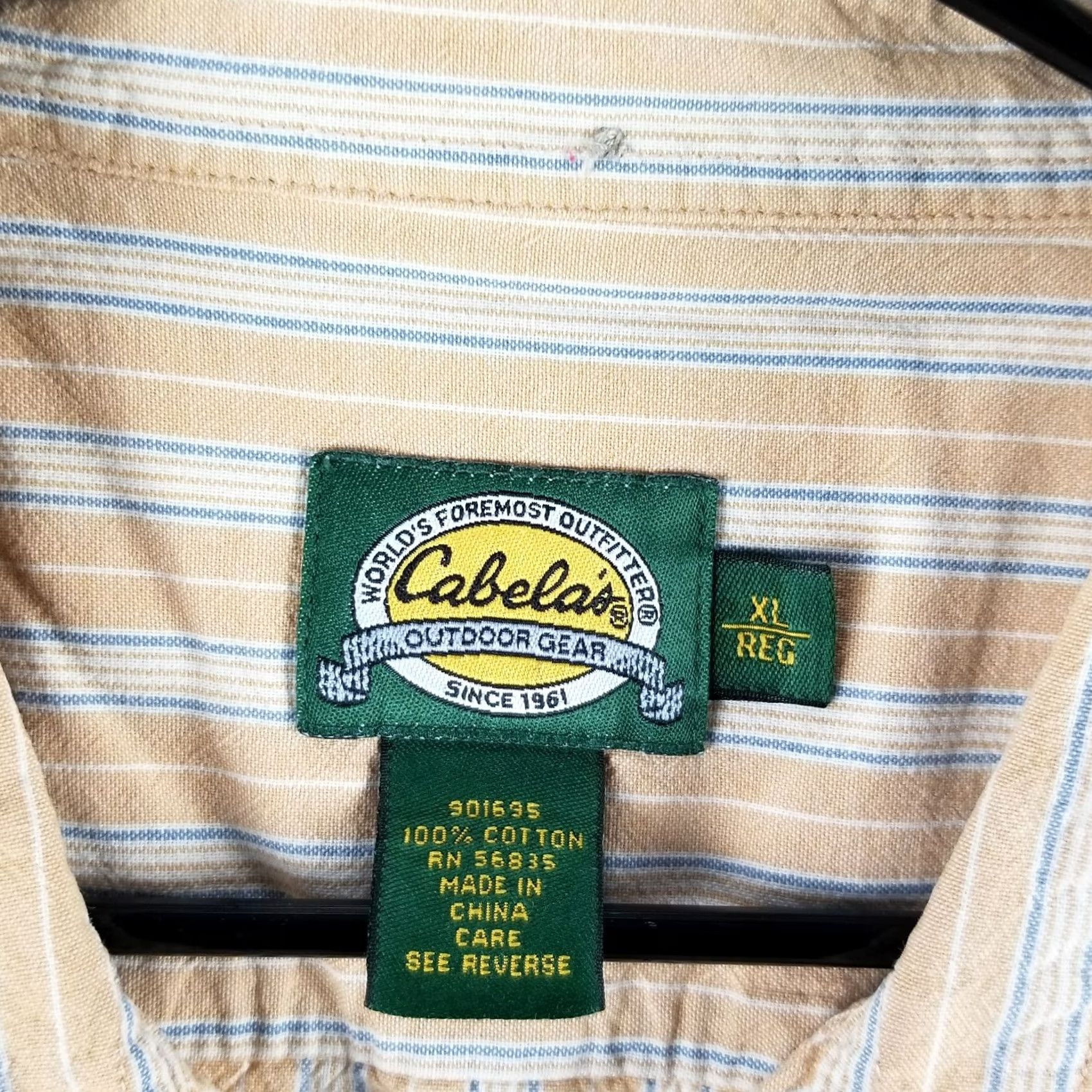Vintage Cabela's Shirt Adult XL Button-Down Chambray Cotton Pocket Outdoor Men Size US XL / EU 56 / 4 - 2 Thumbnail