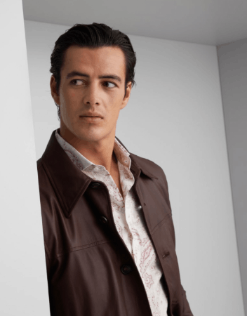 Brunello Cucinelli Leather Jacket in Brown Size US S / EU 44-46 / 1 - 4 Thumbnail