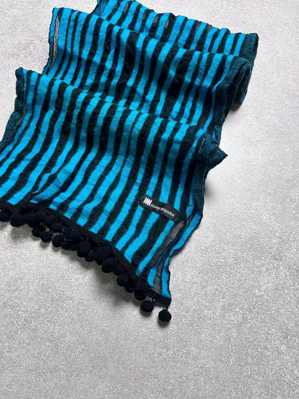 Issey Miyake × Vintage Vintage Issey Miyake Striped Scarf Os Size ONE SIZE - 2 Thumbnail