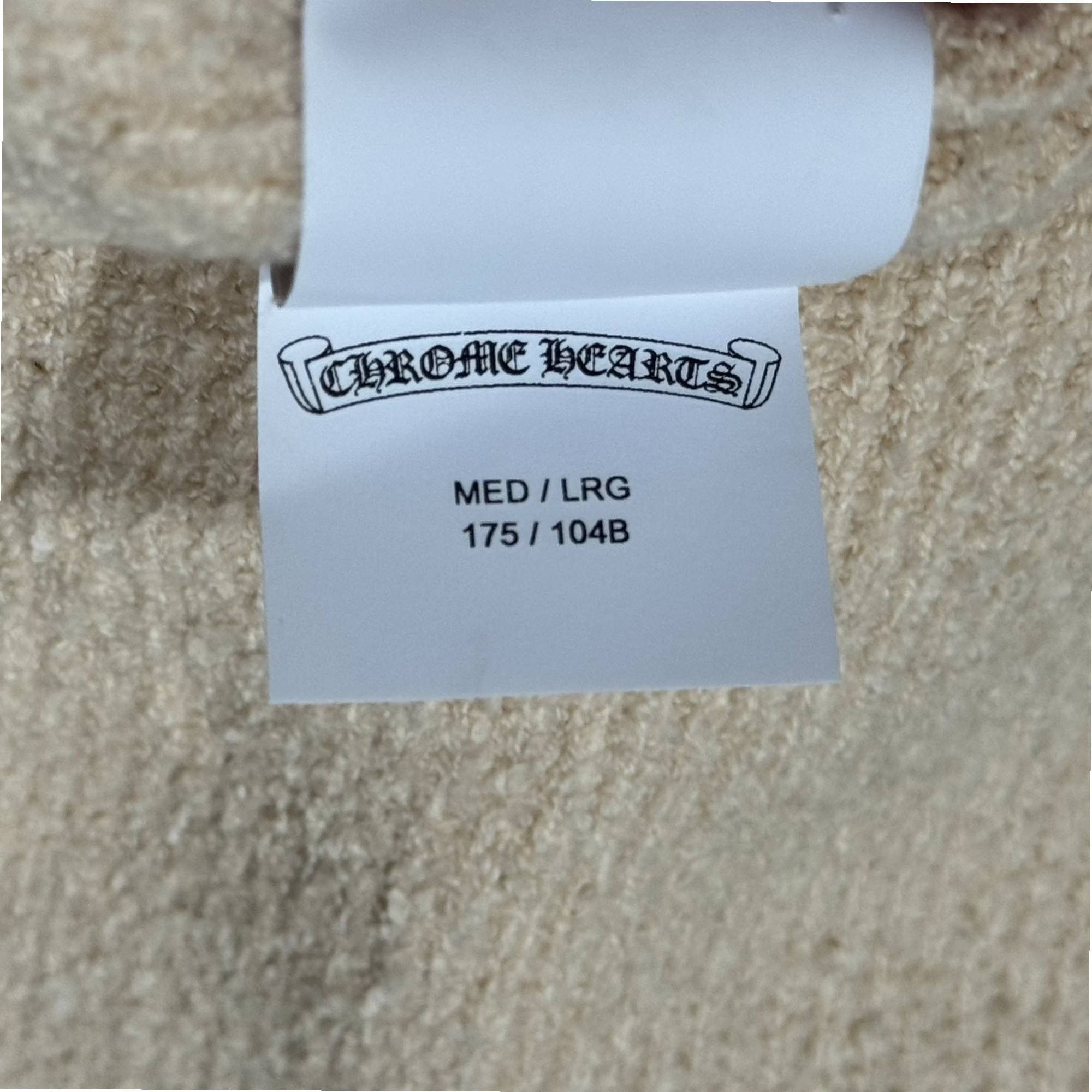 KNIT CHEETAH PATCH HOODIE CREAM RIBBED PIMA COTTON SWEATER