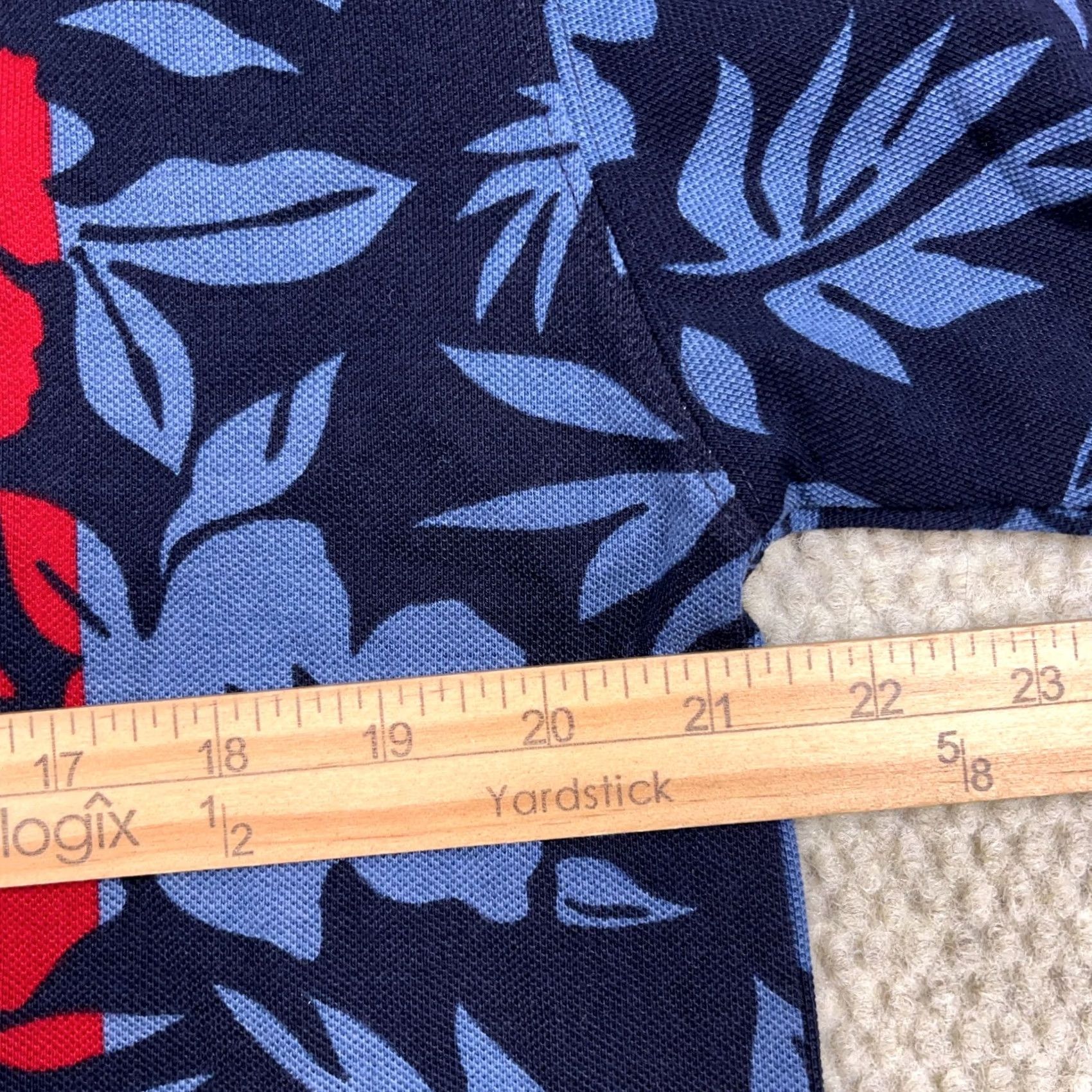 Chaps VINTAGE Chaps Ralph Lauren Polo Shirt Men Medium Blue Hawaiian Floral Rugby Y2K Size US M / EU 48-50 / 2 - 6 Thumbnail