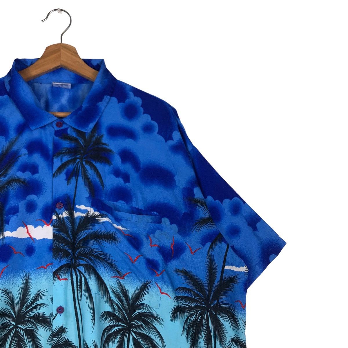 Japanese Brand Vintage Hawaii Shirt Button Over Print Rima Toyo Enterprise Size US XXL / EU 58 / 5 - 6 Thumbnail