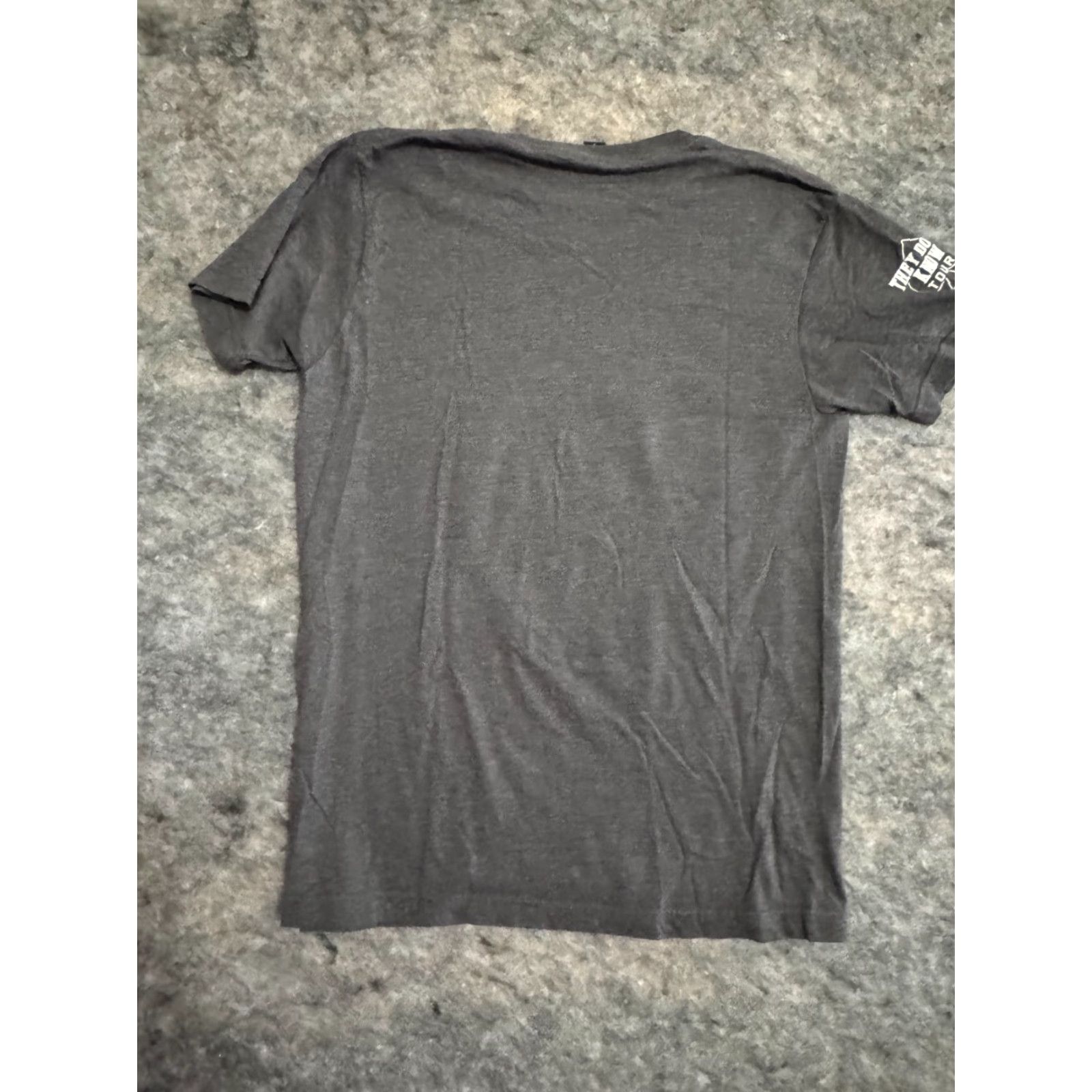 Tultex Jason Aldean 2017 They Don't Know Tour VIP Crazy Town Lounge Men's T-Shirt M Gray Logo Jersey Cotton Blend Short Sleeve Crew Neck Regular Fit Size US M / EU 48-50 / 2 - 2 Thumbnail