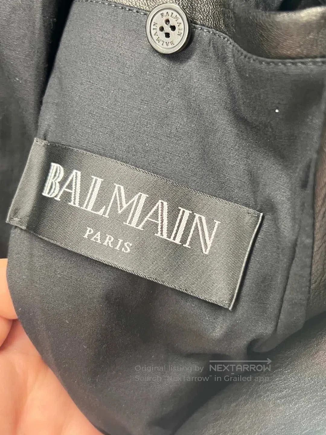 Balmain balmain black leather biker jacket for men. Size US M / EU 48-50 / 2 - 6 Thumbnail