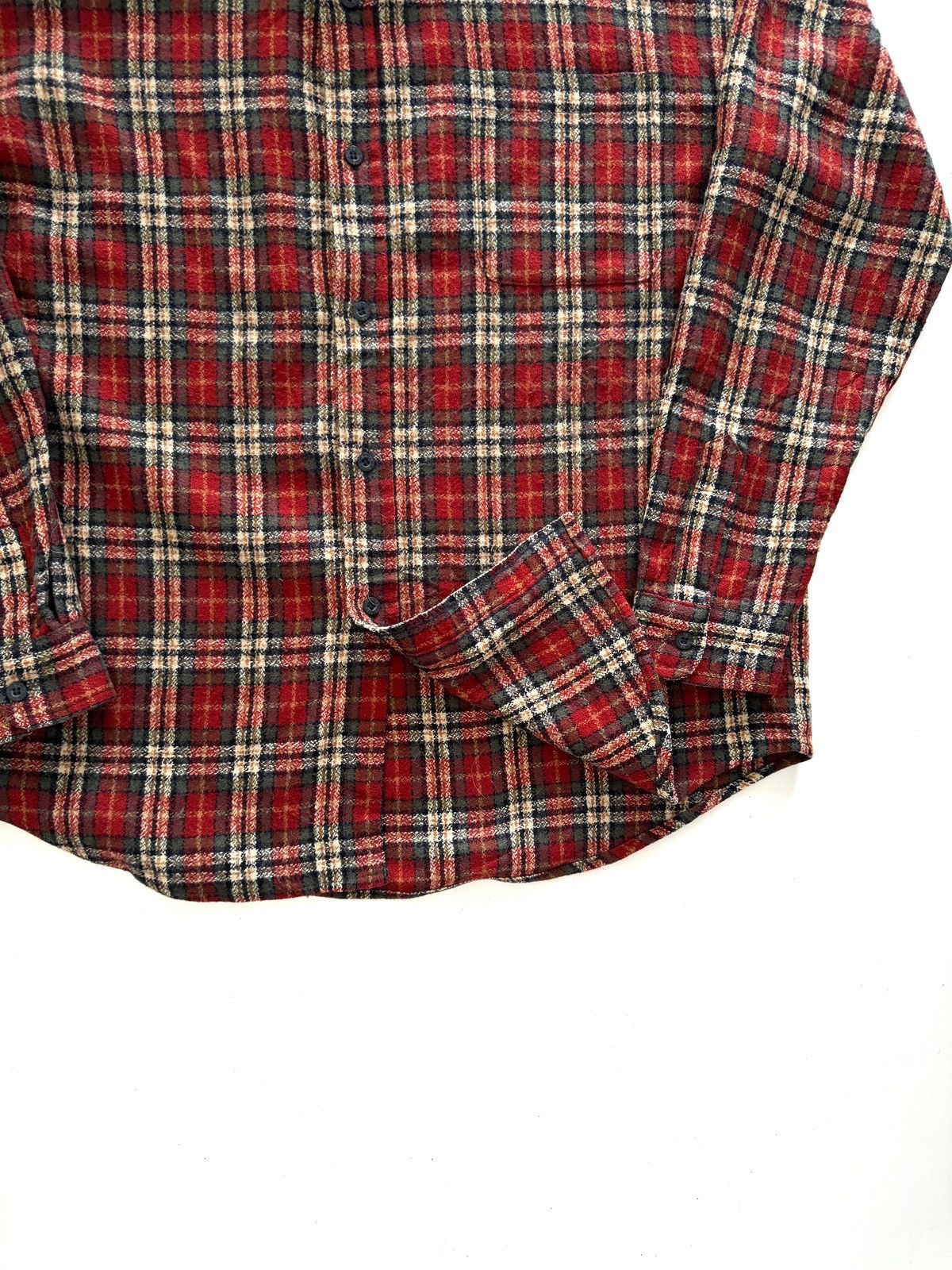 Japanese Brand S.L 72 Flannel Shirt Size US XL / EU 56 / 4 - 4 Thumbnail