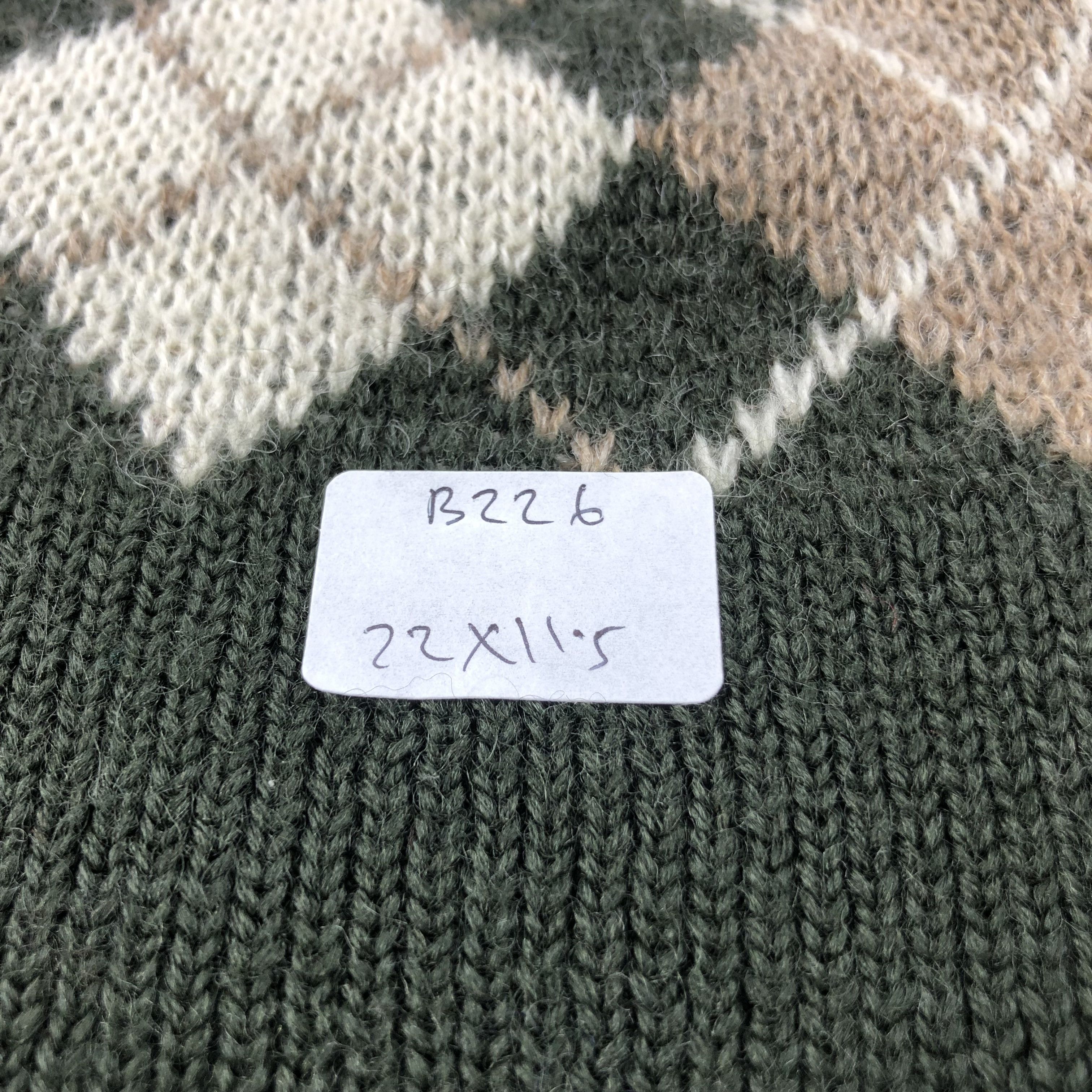 Vintage Unknown Argyle Design Wool Beanie Snowcap Snow Hat B226 Size ONE SIZE - 9 Thumbnail