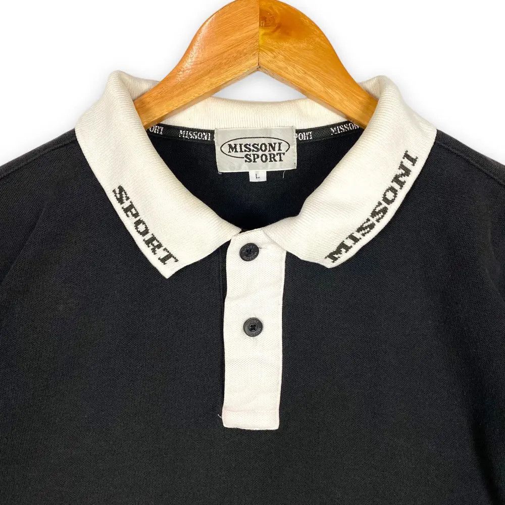 Missoni VINTAGE 90's MISSONI SPORT EMBROIDERY LOGO POLO SHIRT Size US L / EU 52-54 / 3 - 2 Thumbnail