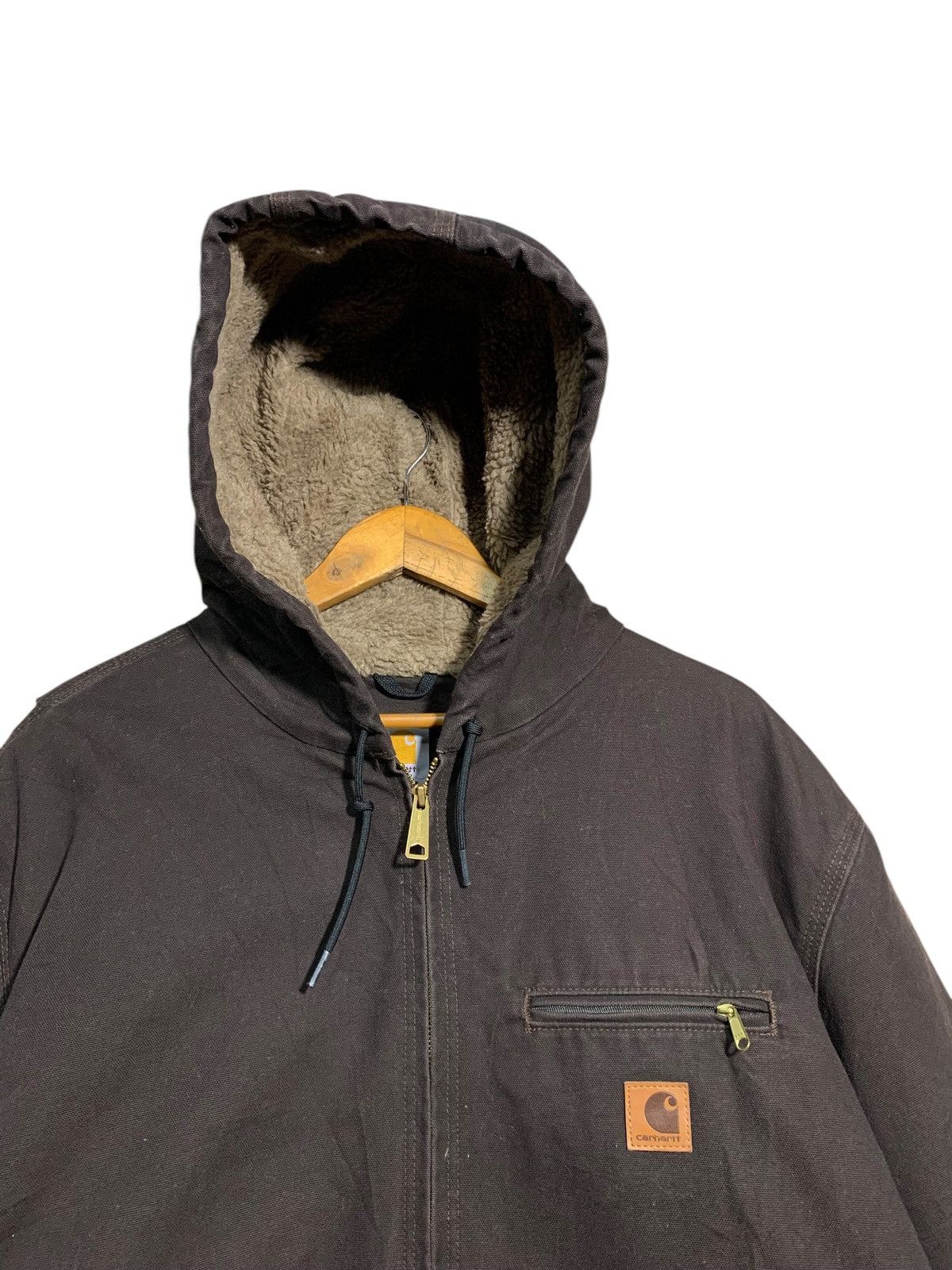 Carhartt × Carhartt Wip × Vintage 🔥VTG DETROIT CARHARTT ZIPPER HOODIE JACKET Size US XXL / EU 58 / 5 - 4 Thumbnail