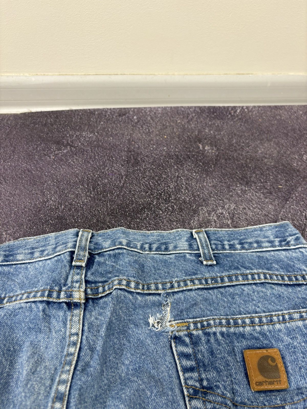 Carhartt Vintage Carhartt Blue Y2K USA 90s Hype Baggy Jeans Size US 40 / EU 56 - 8 Thumbnail