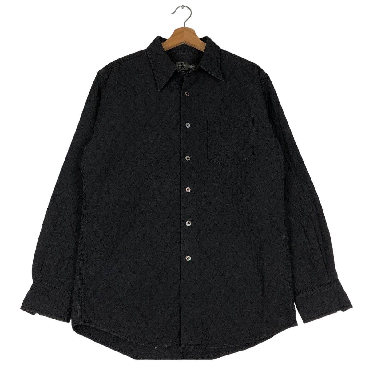 Calvin Klein 🔥Vtg Chore Jacket Calvin Klein Quilted Design Issey Miyake Size US XL / EU 56 / 4 - 1 Thumbnail