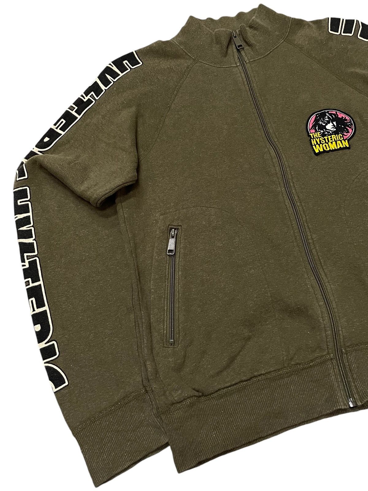 Hysteric Glamour Hysteric Glamour Script On Sleeve Zip Up Sweater Jacket Size S / US 4 / IT 40 - 7 Thumbnail