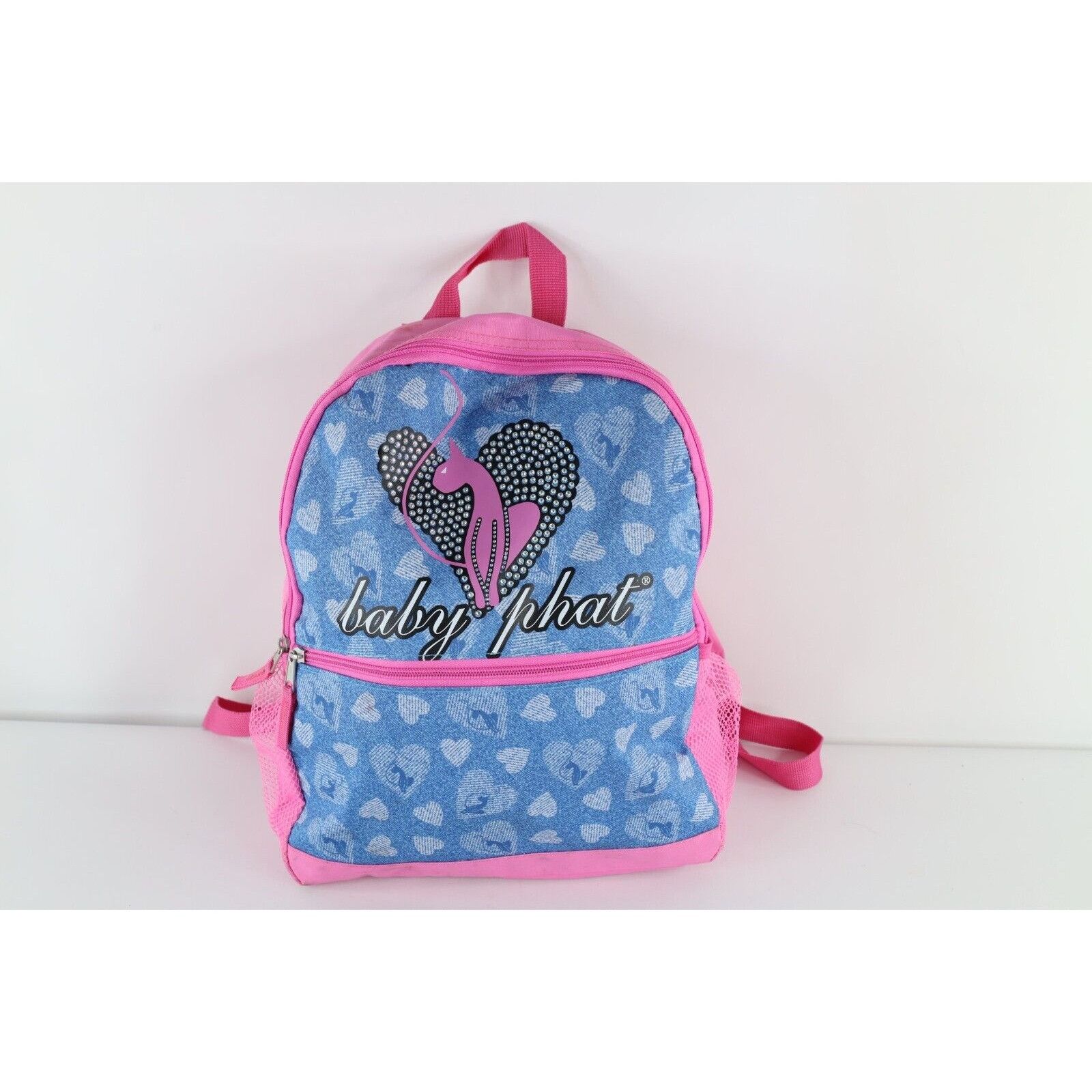 Vintage Vintage Baby Phat Distressed Spell Out Cat Heart Backpack Size ONE SIZE - 1 Thumbnail
