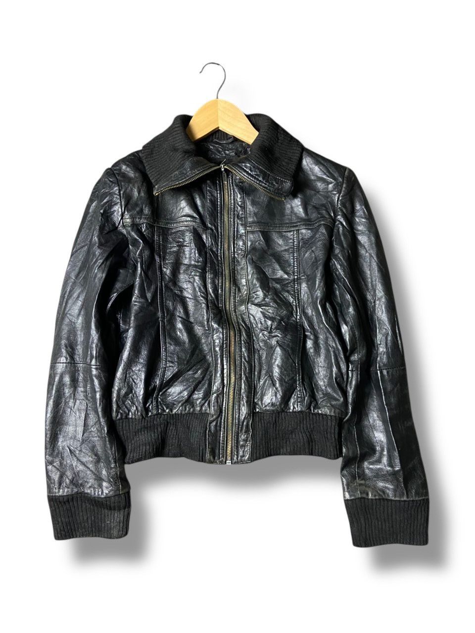 Japanese Brand SAMJAD Brand Crop Leather Jacket (141) Size US M / EU 48-50 / 2 - 1 Thumbnail