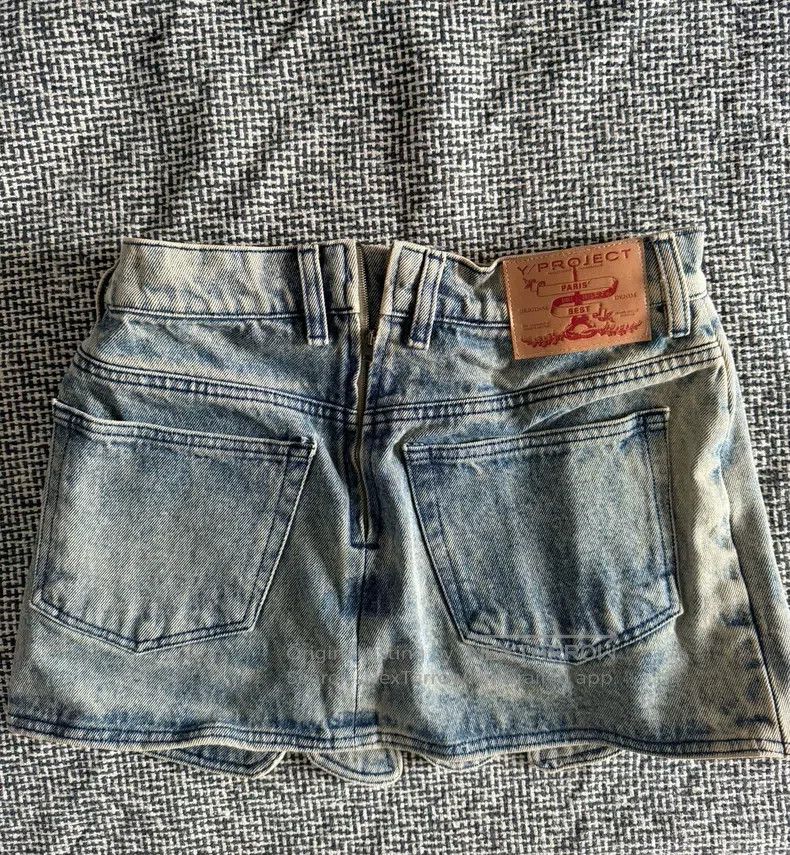 Y/Project Y/PROJECT Size 26 Denim skirt Size 23" - 3 Thumbnail