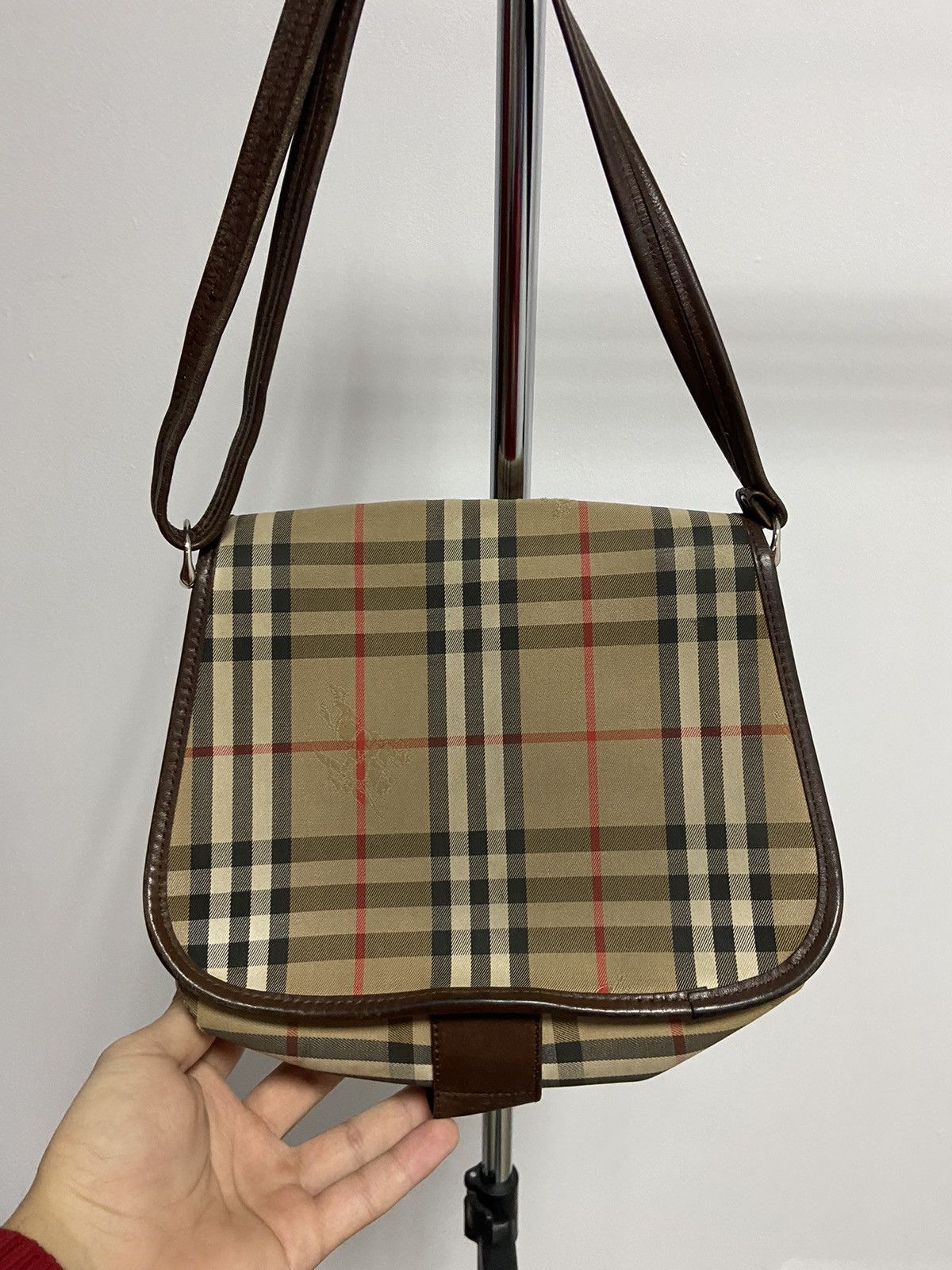 Burberry × Vintage Burberry Small Logo Vintage nova check Bag Luxury Size ONE SIZE - 4 Thumbnail