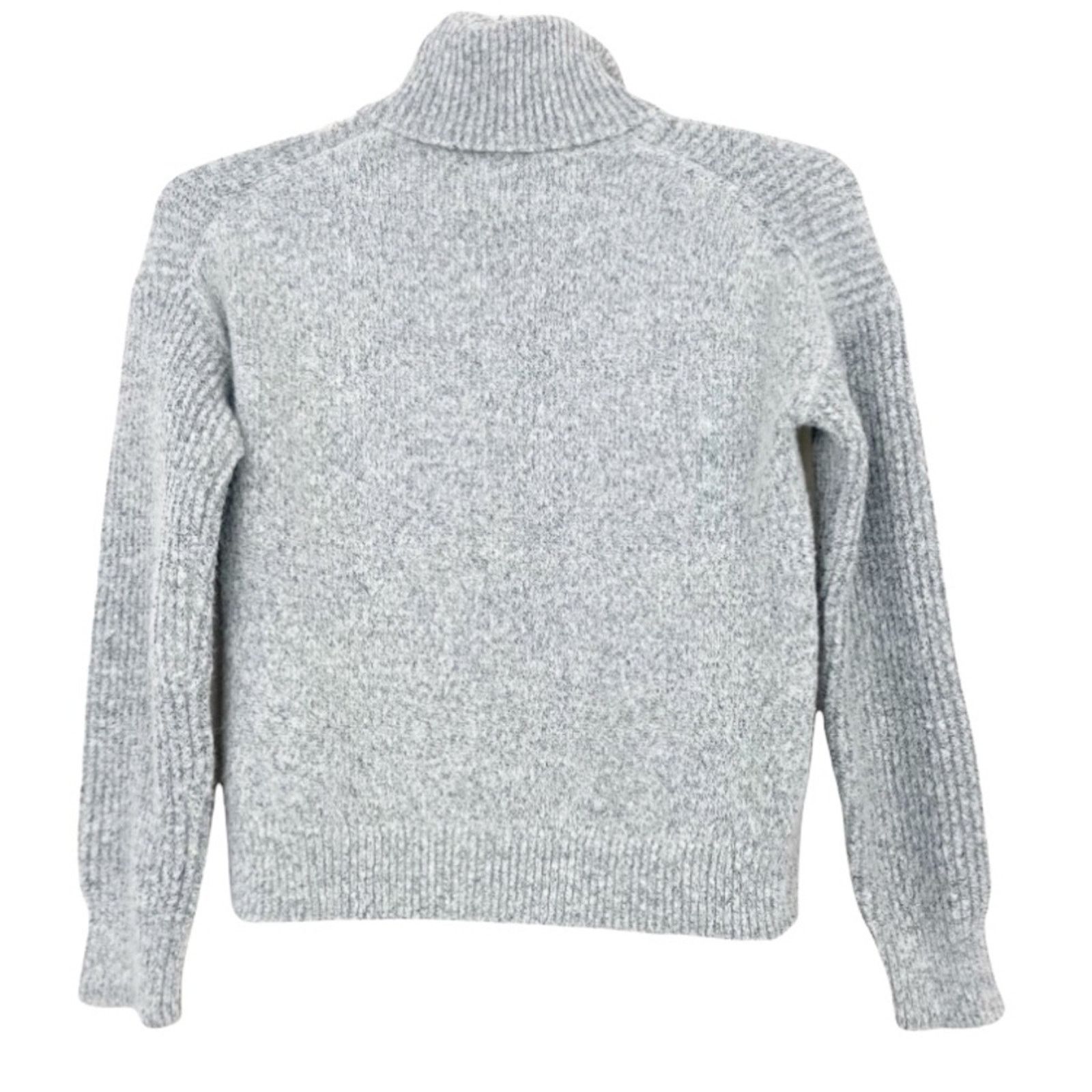 Calvin Klein Calvin Klein Jeans Gray Ribbed Wool Turtleneck Sweater Sz S Size S / US 4 / IT 40 - 4 Thumbnail