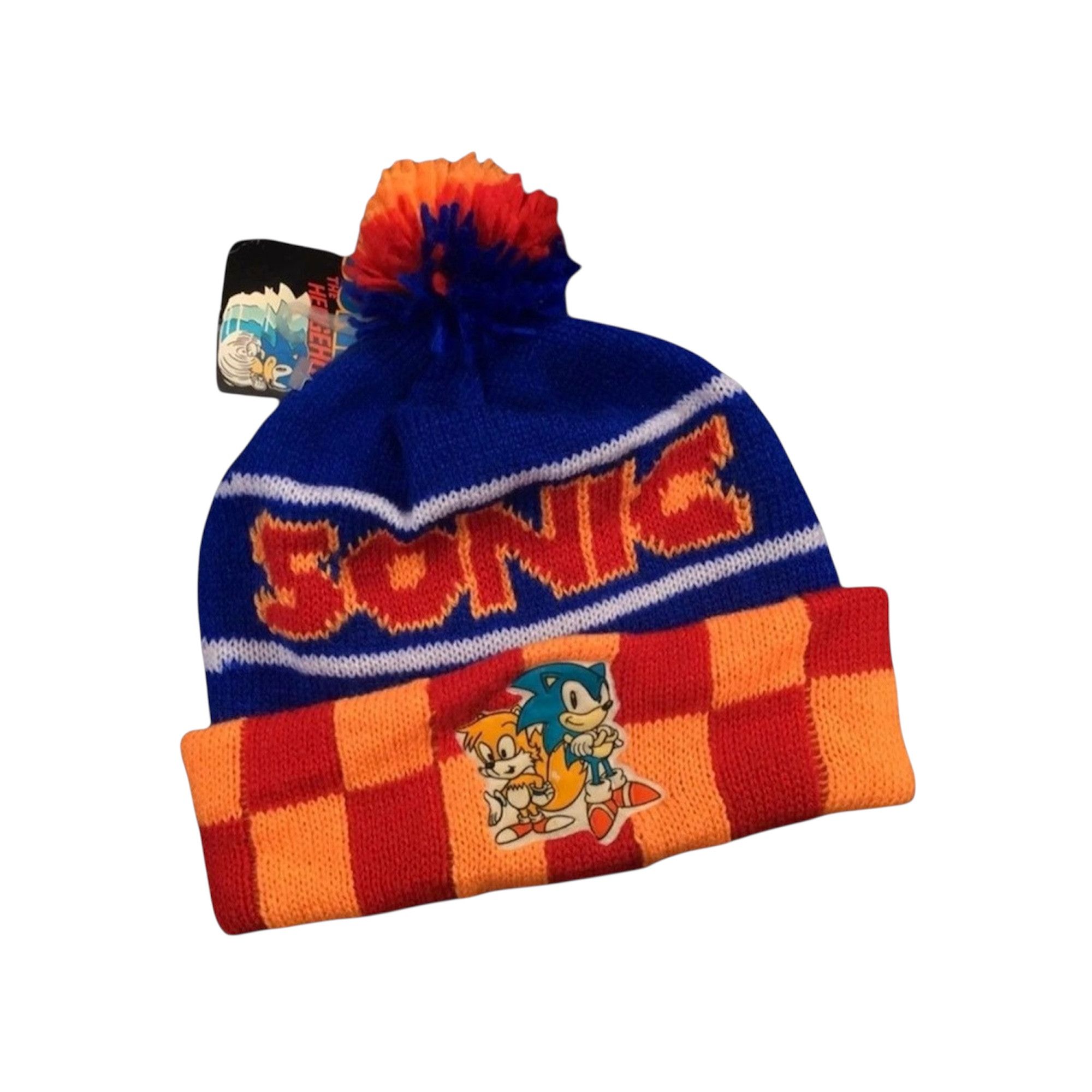 Logo 7 Vintage 90s Sonic The Hedgehog Sega Beanie Size ONE SIZE - 1 Thumbnail