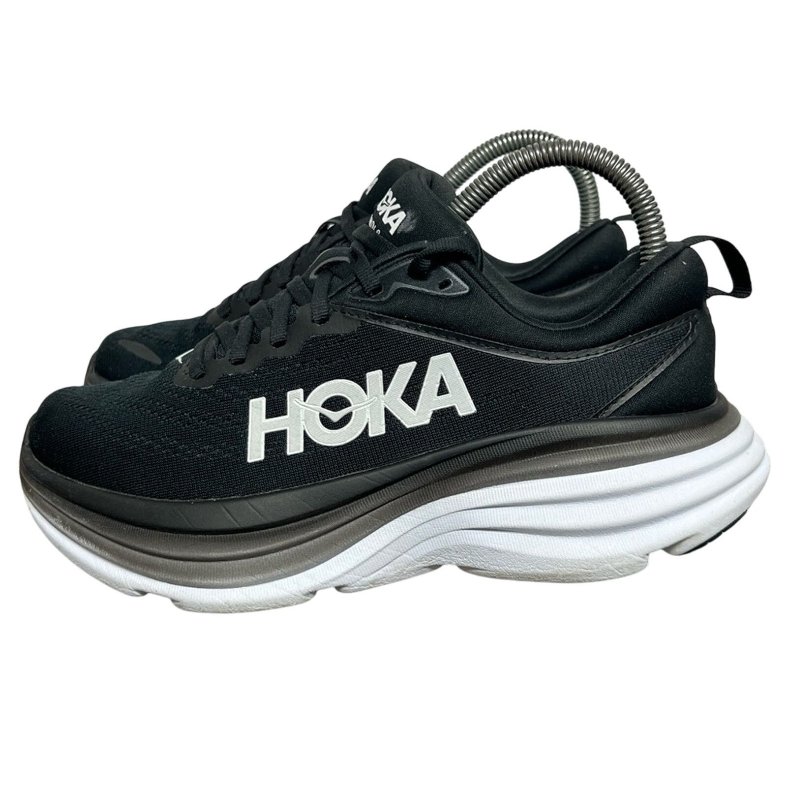 Hoka Hoka One One Womens Bondi 8 Black Running Shoes 6B WORN 3X Size US 6 / IT 36 - 1 Thumbnail