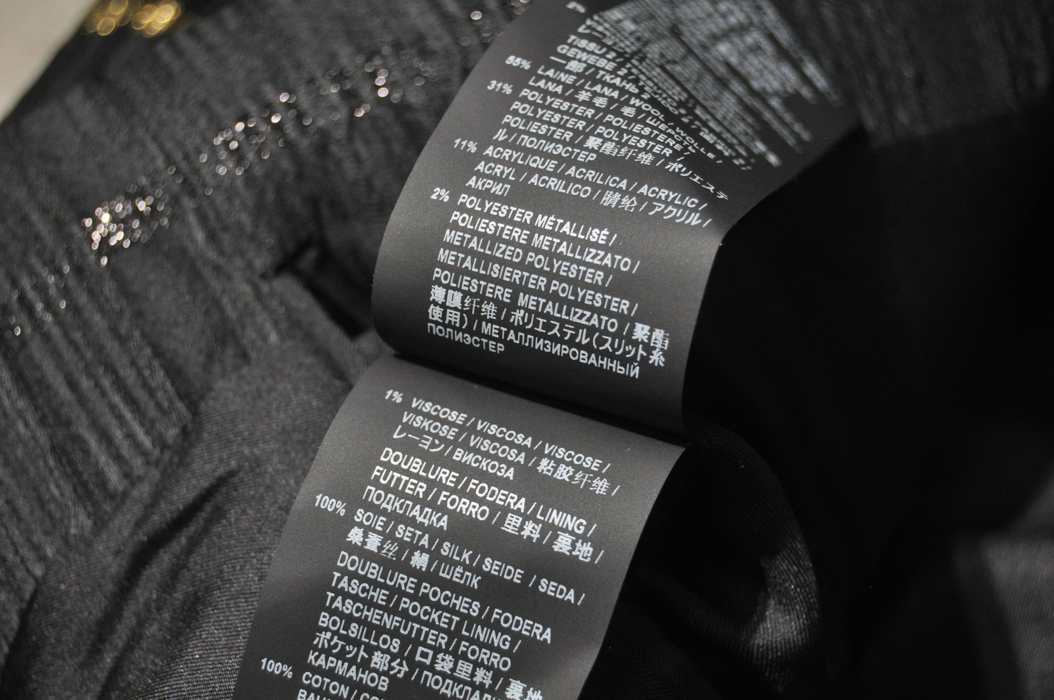 Saint Laurent Paris SLP - Pre-Fall 2019 - Stripe-Patterned Pleated Blazer Size 50R - 12 Thumbnail