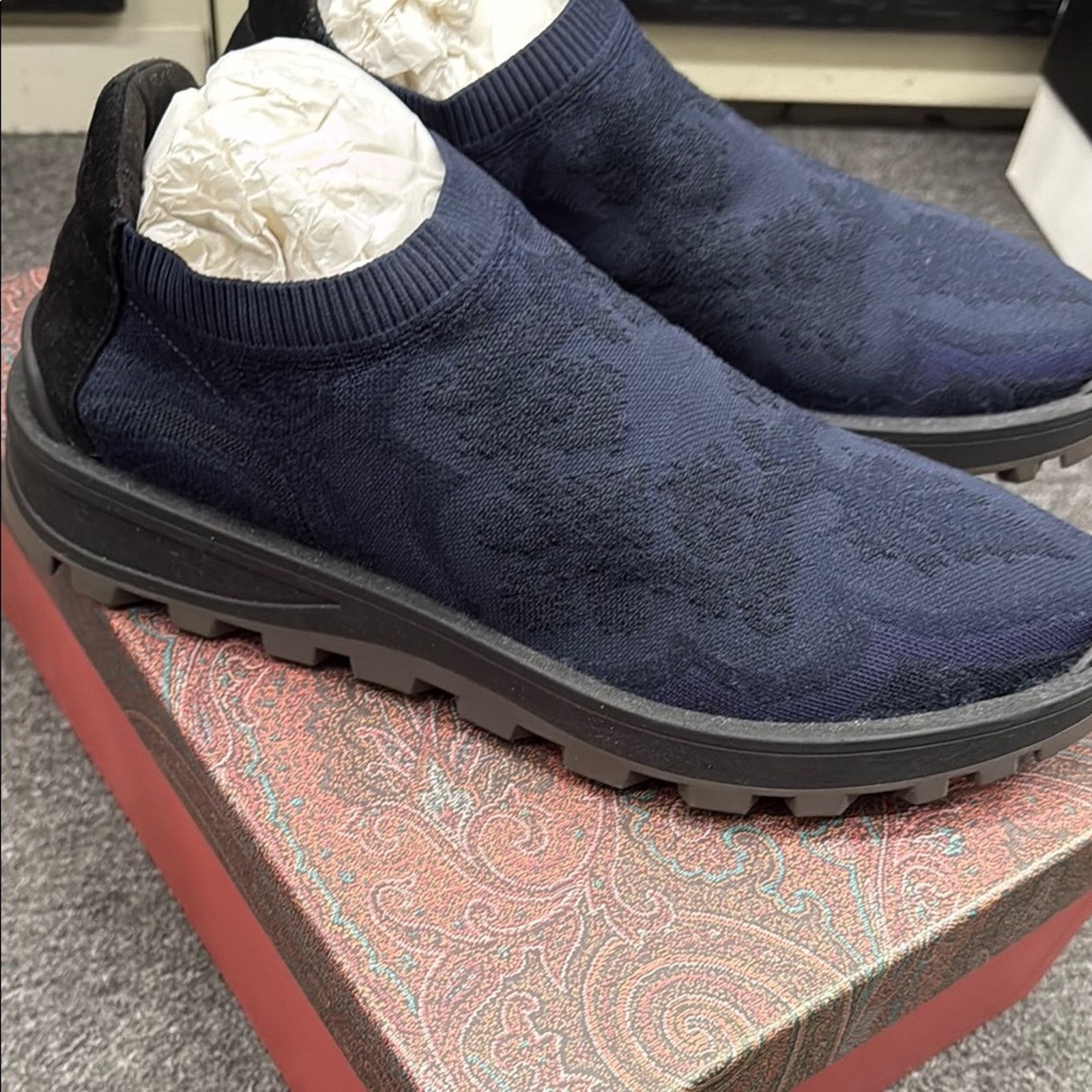 Etro NWT Etro Men's Blue Slip-On Shoes Size 43 US 10 Size US 10 / EU 43 - 2 Thumbnail