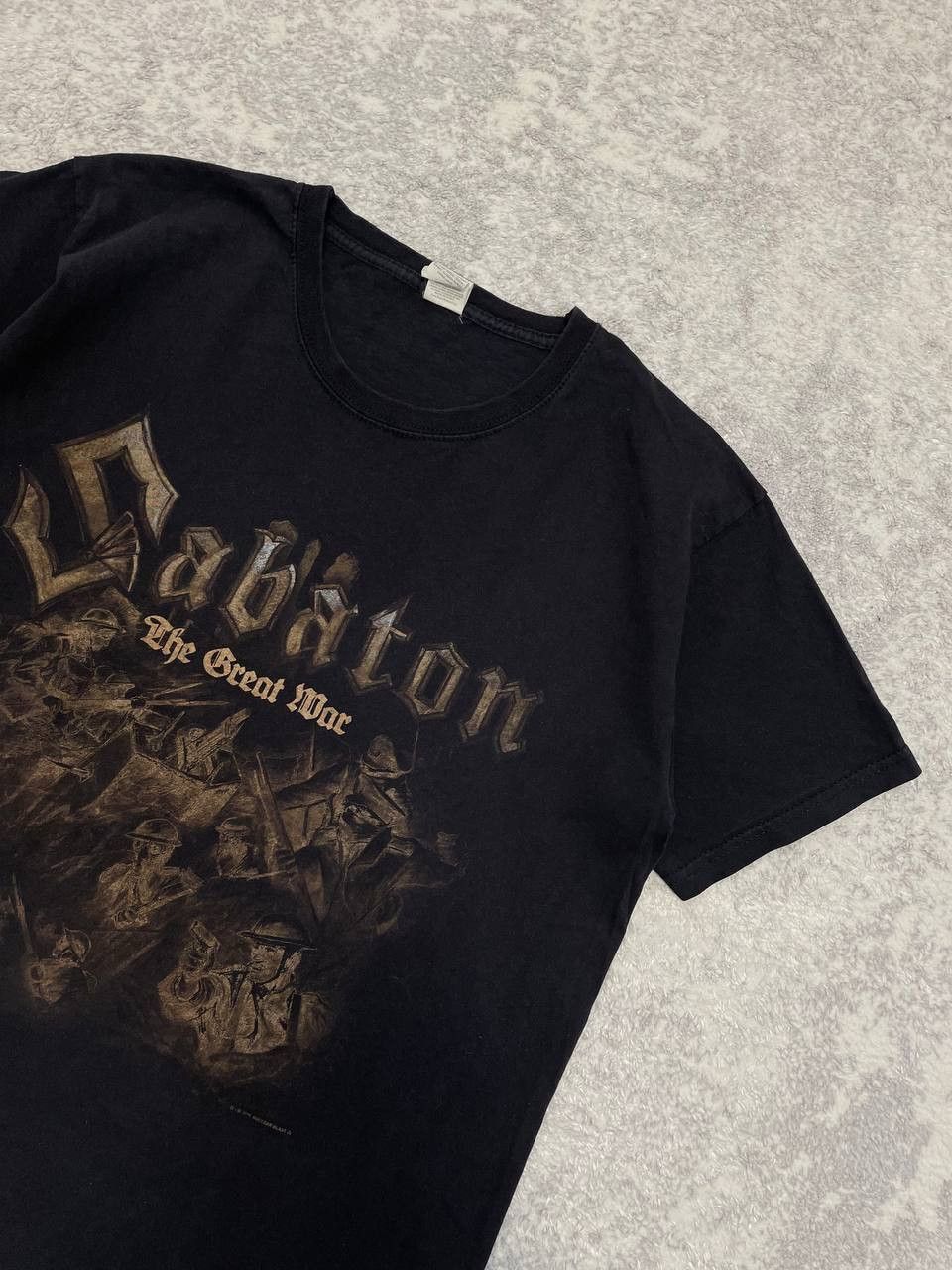 Fruit Of The Loom Sabaton Band T-Shirt Black Heavy Metal Rock Tour Merch 2019 Size US M / EU 48-50 / 2 - 2 Thumbnail