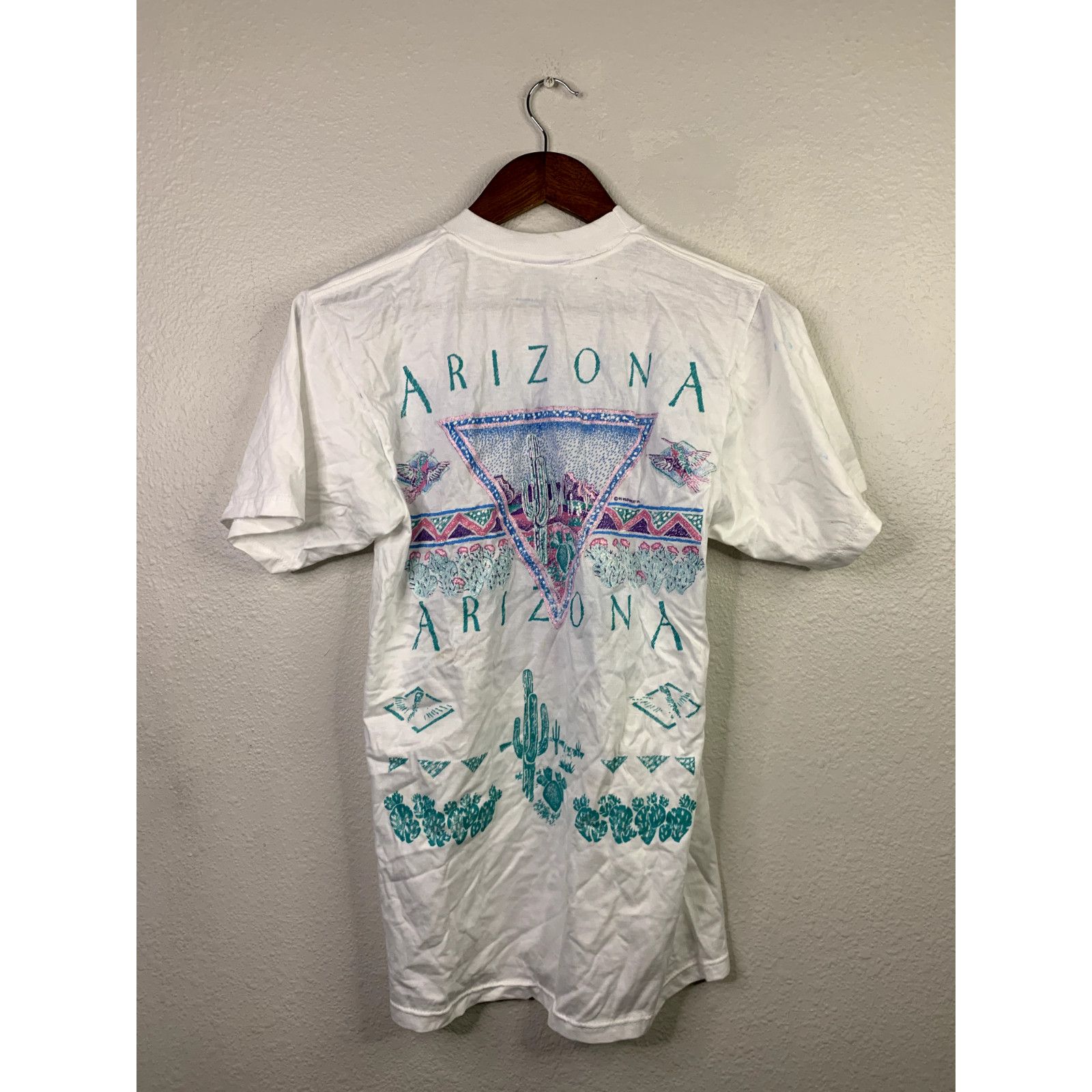 Jerzees Vintage Test Print Shirt Grand Canyon Arizona White M Tee Size US M / EU 48-50 / 2 - 8 Thumbnail