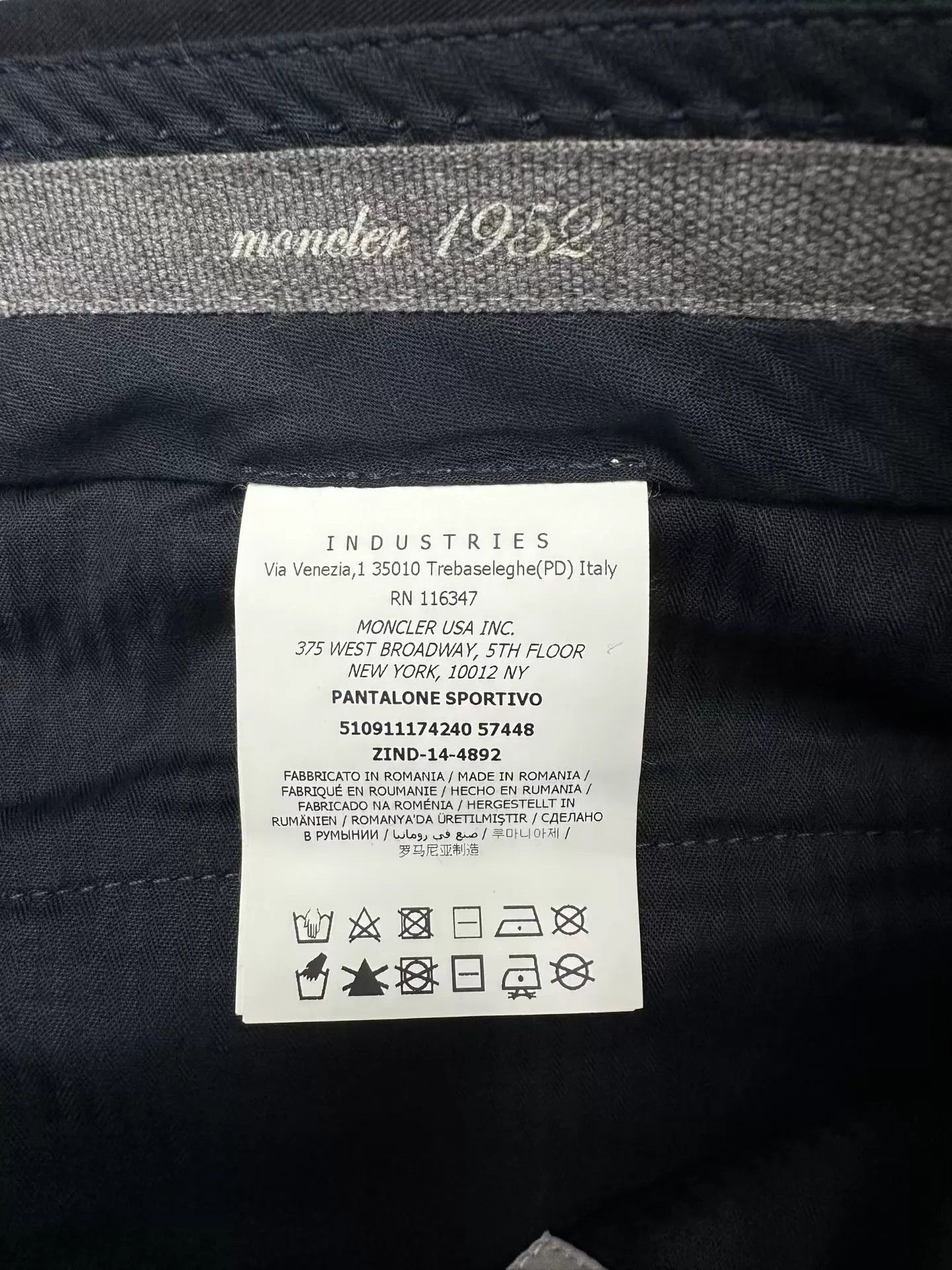 Moncler Moncler colorblock black & blue pants size 50 Size US 34 / EU 50 - 4 Thumbnail