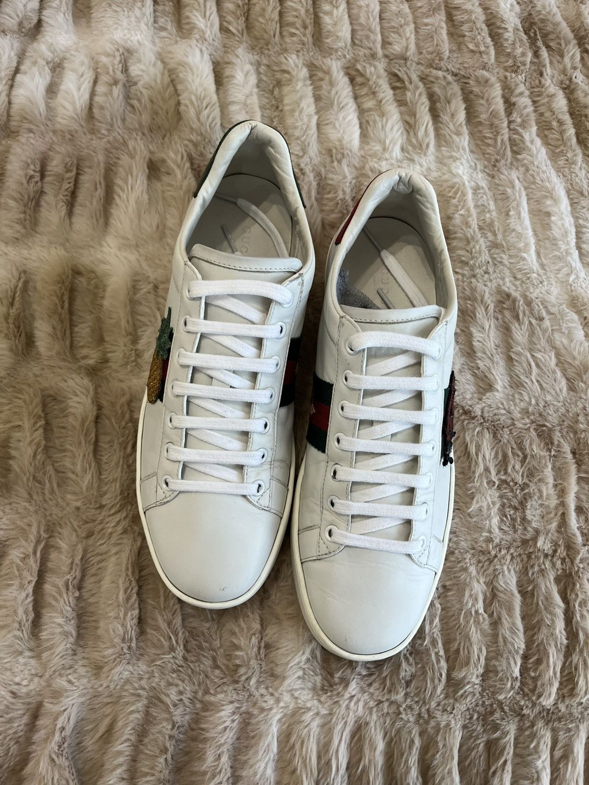 Gucci Ace Embroidered Ladybug & Pineapple Sneakers