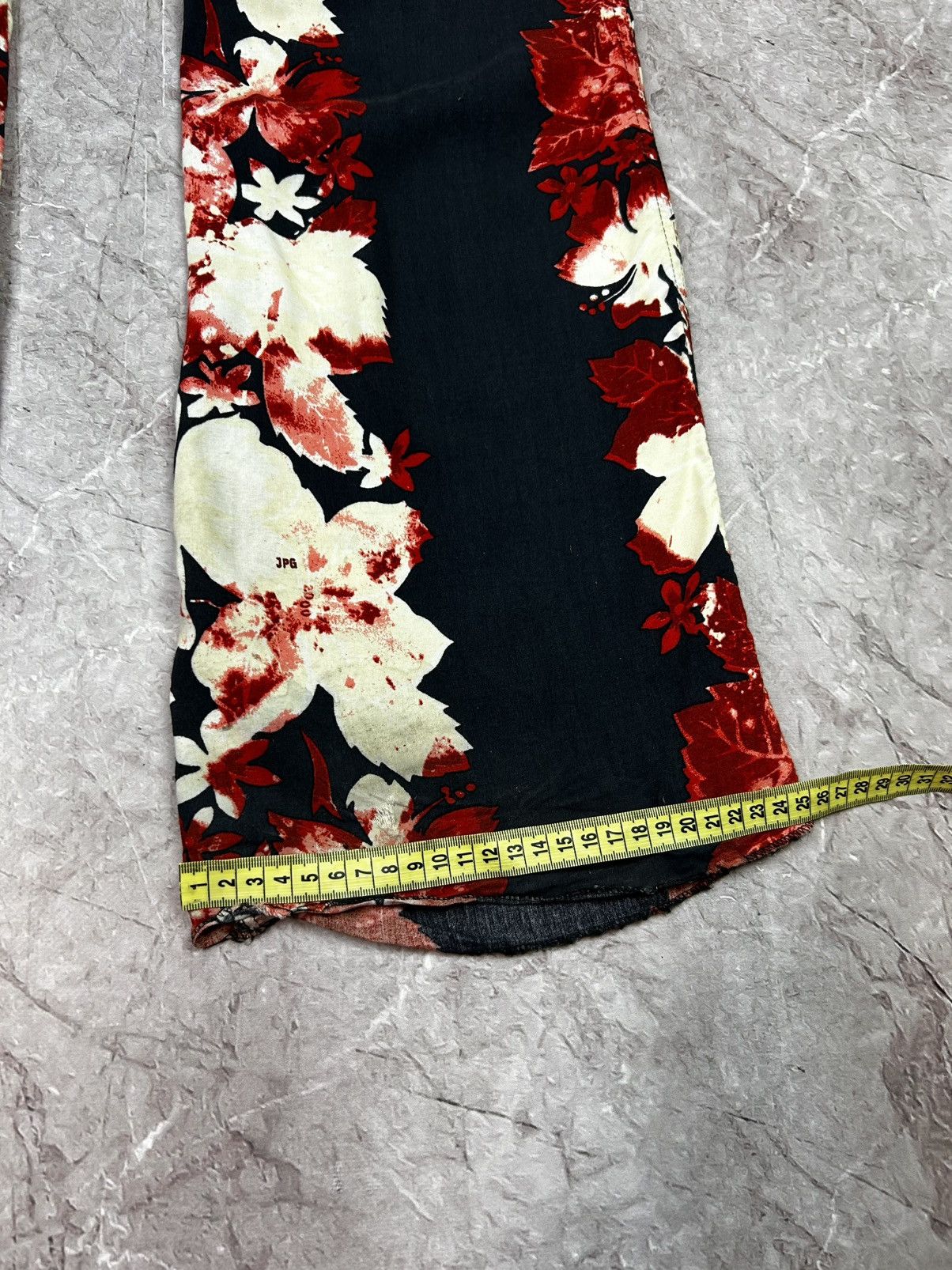 Jean Paul Gaultier Vintage JPG Jean's Jean Paul Gaultier Floral Pants Size 26 Size 26" / US 2 / IT 38 - 16 Thumbnail