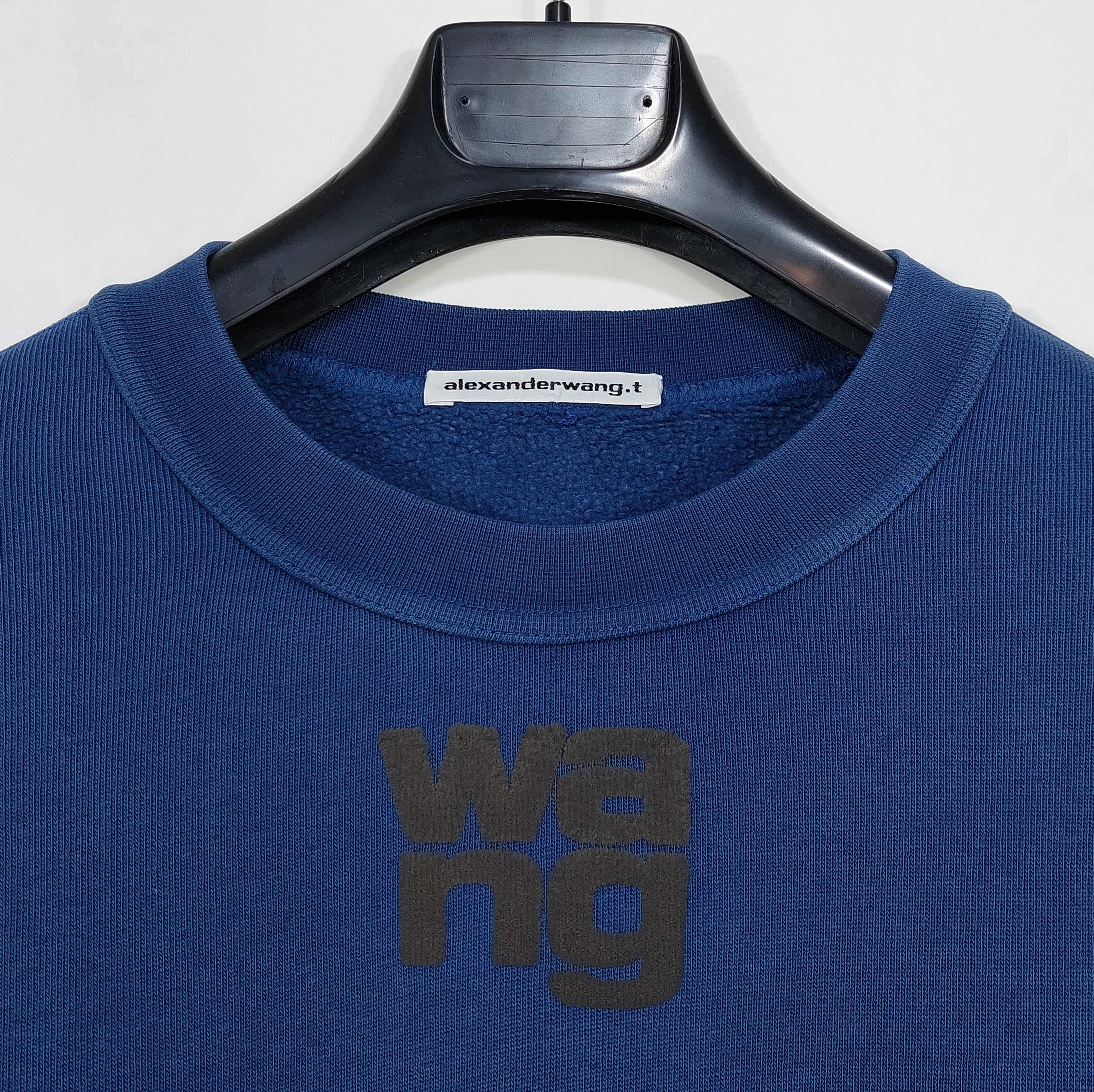 Alexander Wang puff logo cropped sweatshirt - navy XL Size XL / US 12-14 / IT 48-50 - 2 Thumbnail
