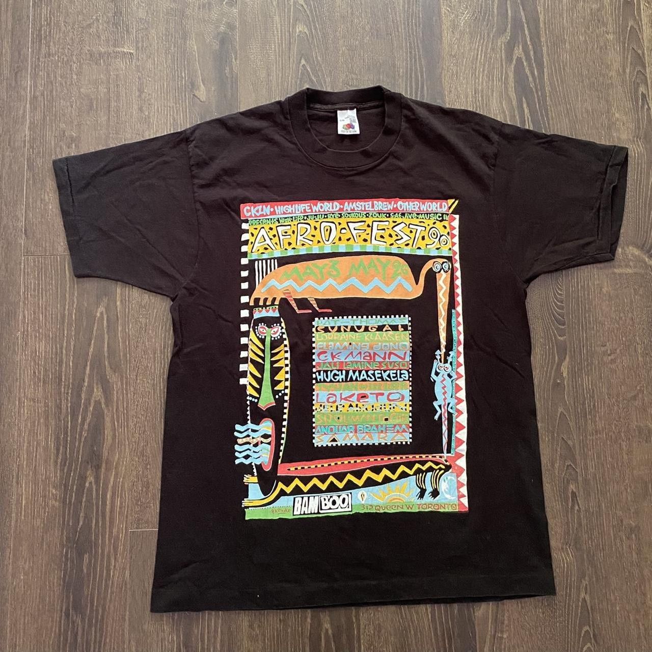 Fruit Of The Loom Vintage afro fest 90s music festival in Toronto Size US XL / EU 56 / 4 - 1 Thumbnail