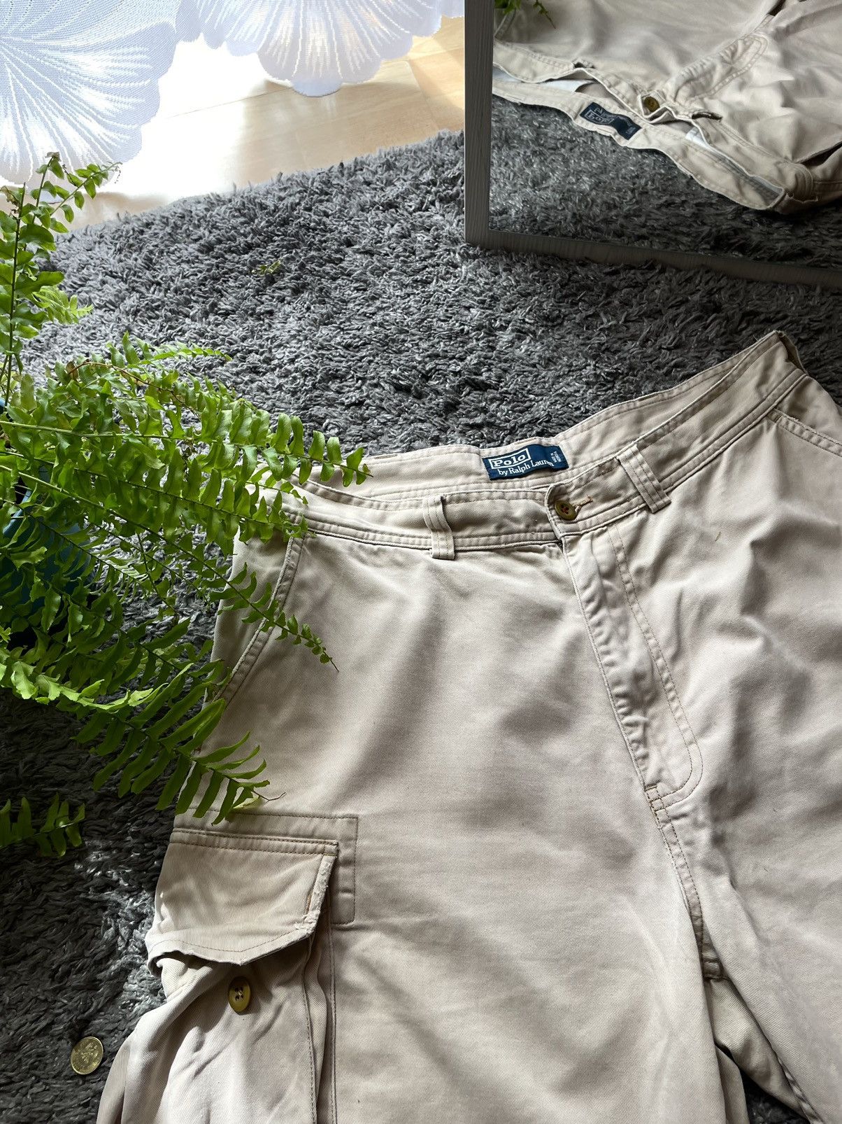 Polo Ralph Lauren × Vintage Polo Ralph Lauren Shorts Streetwear Vintage Rare Logo Cargo Size US 34 / EU 50 - 15 Thumbnail