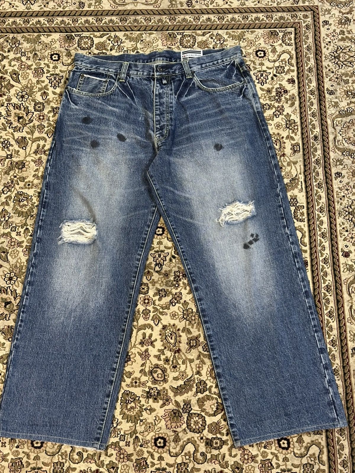 Vintage Selvedge Vintage Baggy Jeans Size US 37 - 1 Thumbnail