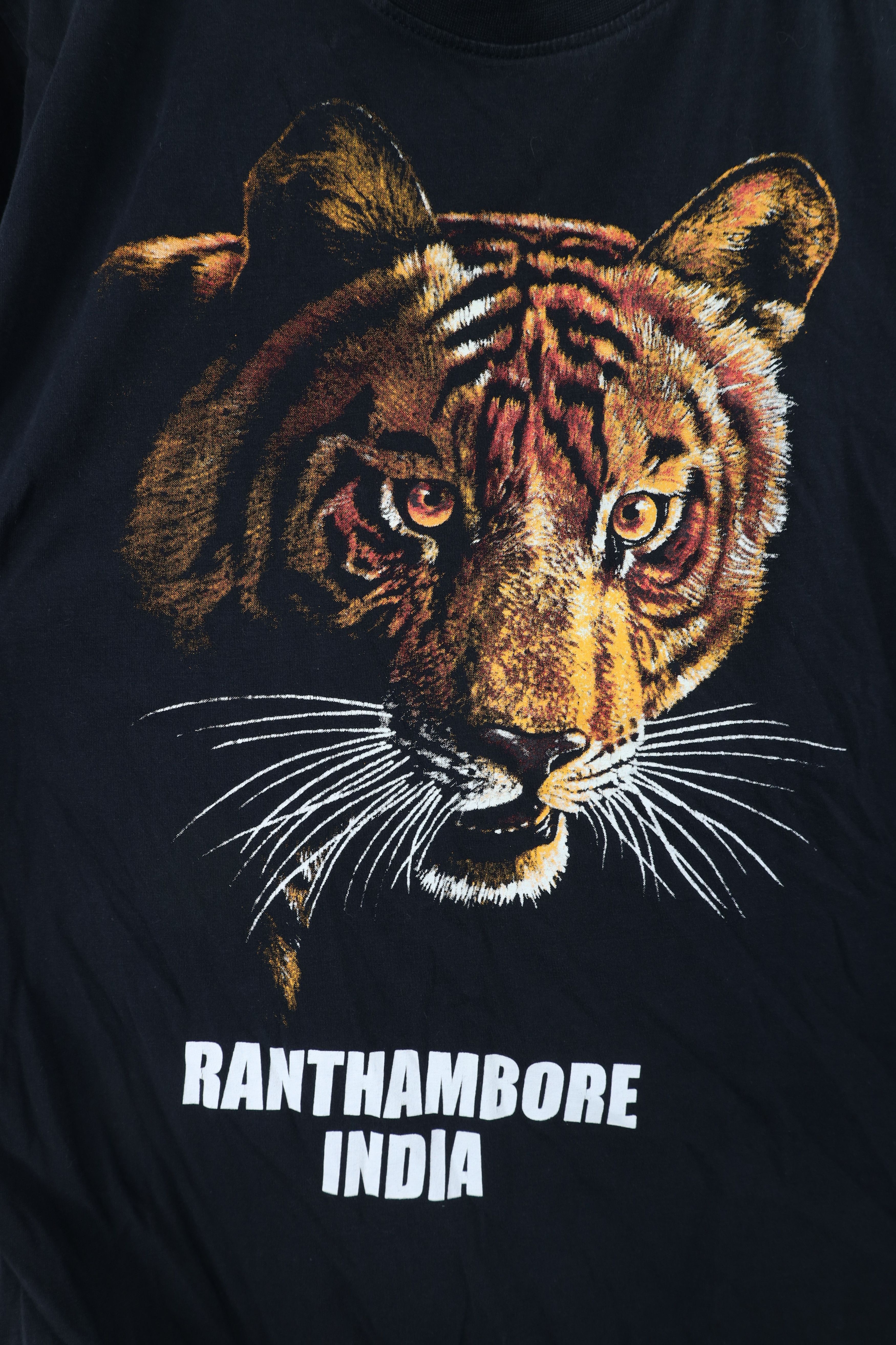 Vintage Vintage Y2K Streetwear Ranthambore India Tiger T-Shirt Black Size M / US 6-8 / IT 42-44 - 4 Thumbnail