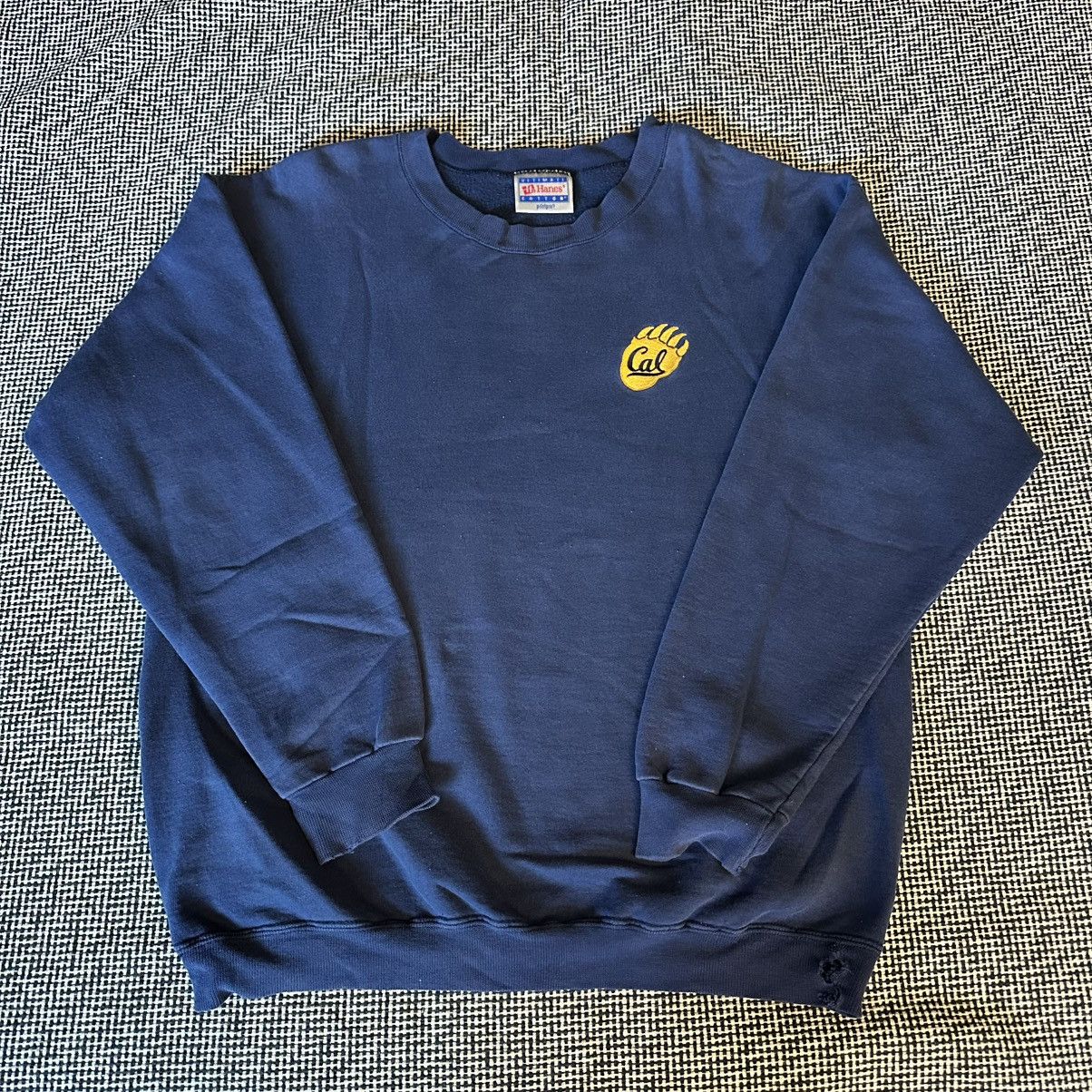 Vintage Navy Blue UC Berkley Cal Crewneck Sweatshirt