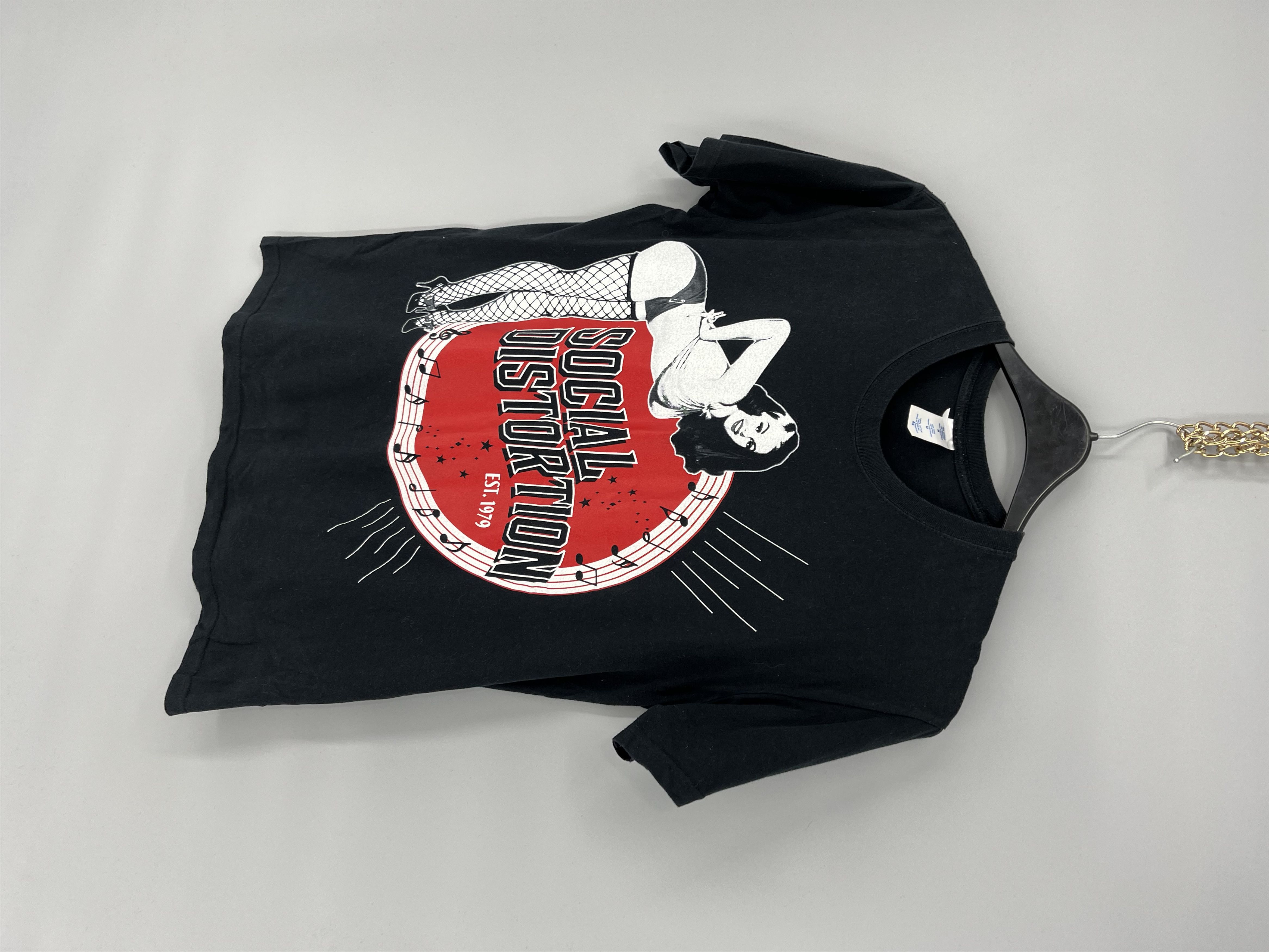 Band Tees × Vintage Vintage Social Distortion Punk Band Sexy t-shirt Y2K Size US M / EU 48-50 / 2 - 4 Thumbnail