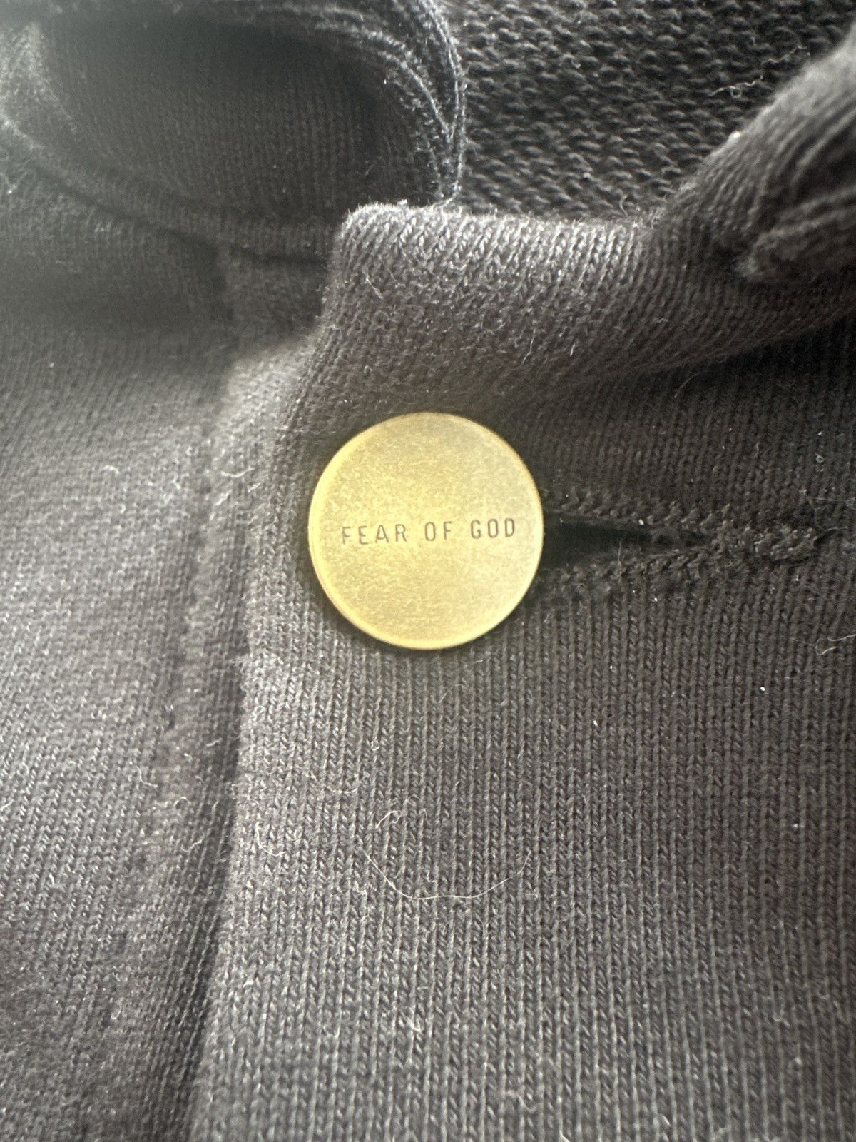 Fear of God FEAR OF GOD FLEECE TRUCKER JACKET - BLACK Size US M / EU 48-50 / 2 - 10 Thumbnail
