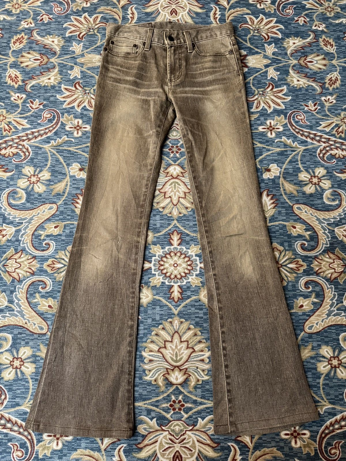 Hysteric Glamour 🔥 Flare X Moussy Jeans Size US 27 - 2 Thumbnail