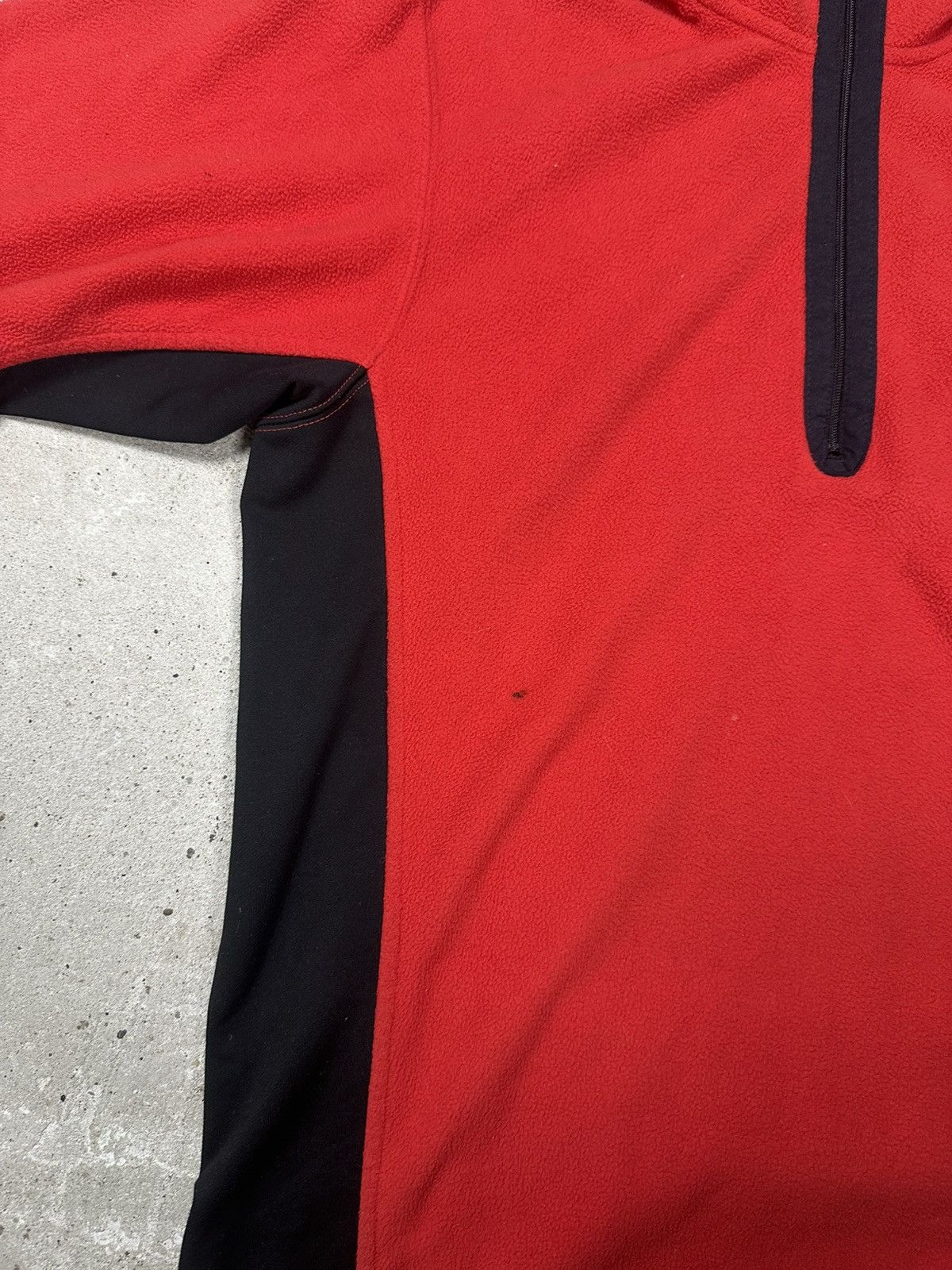 Nike × Vintage Vintage Y2K Nike Fleece Sherpa Swoosh Half Zip Sweatshirt Size US S / EU 44-46 / 1 - 6 Thumbnail