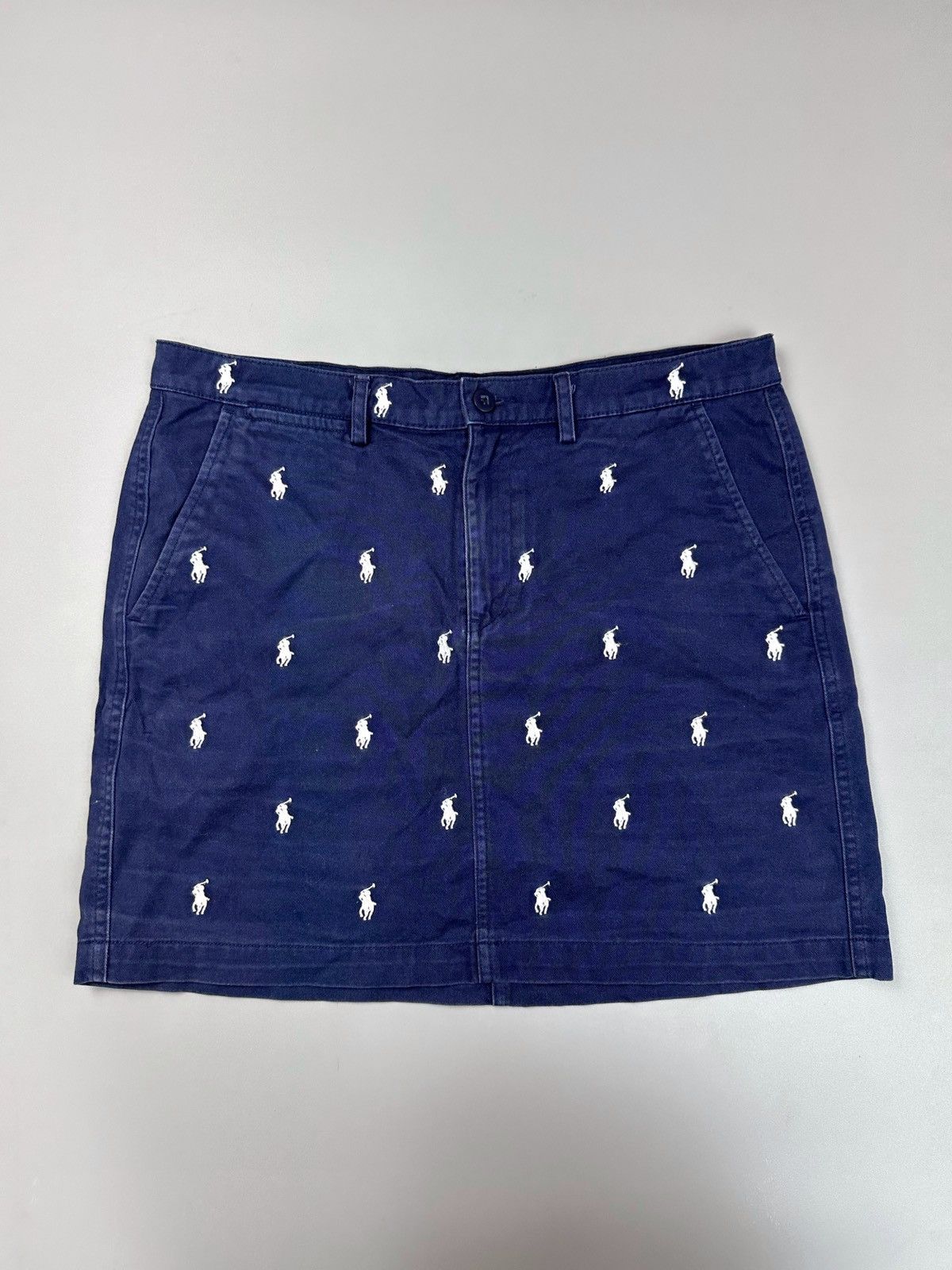 Polo Ralph Lauren Polo Ralph Lauren Monogram Mini Skirt Size 30" / US 8 / IT 44 - 1 Thumbnail
