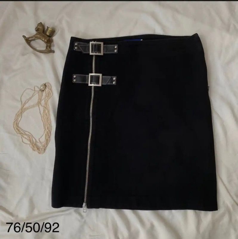 Burberry Burberry Black Cotton Women's Skirt M Size Size 23" - 1 Thumbnail