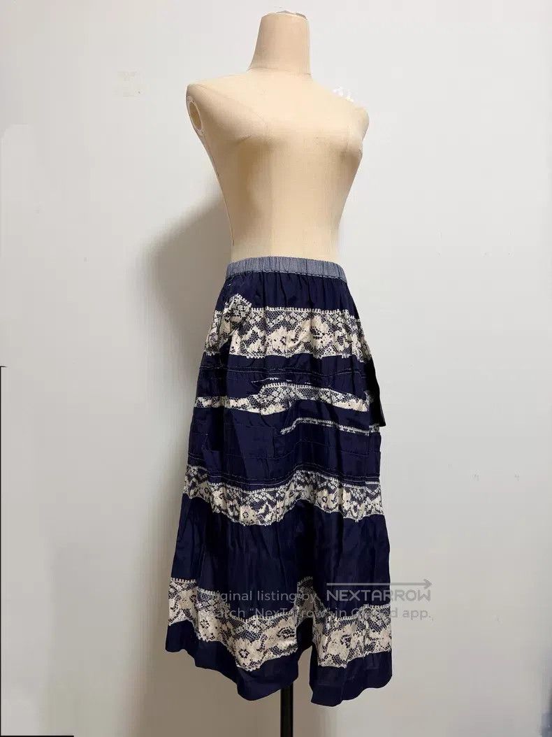 Comme des Garcons Comme Des Garcons size F Blue Layered Skirt Size 31" - 9 Thumbnail