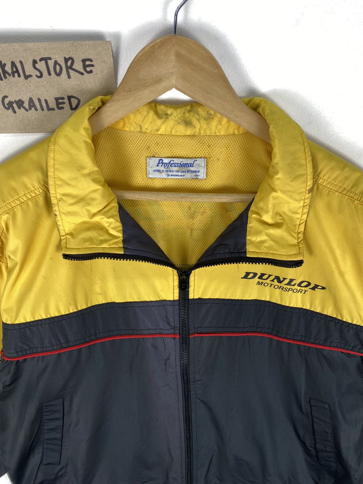 Dunlop Retro Y2k Japan Dunlop Motorsport Staff Jumper Jacket Size US L / EU 52-54 / 3 - 7 Thumbnail