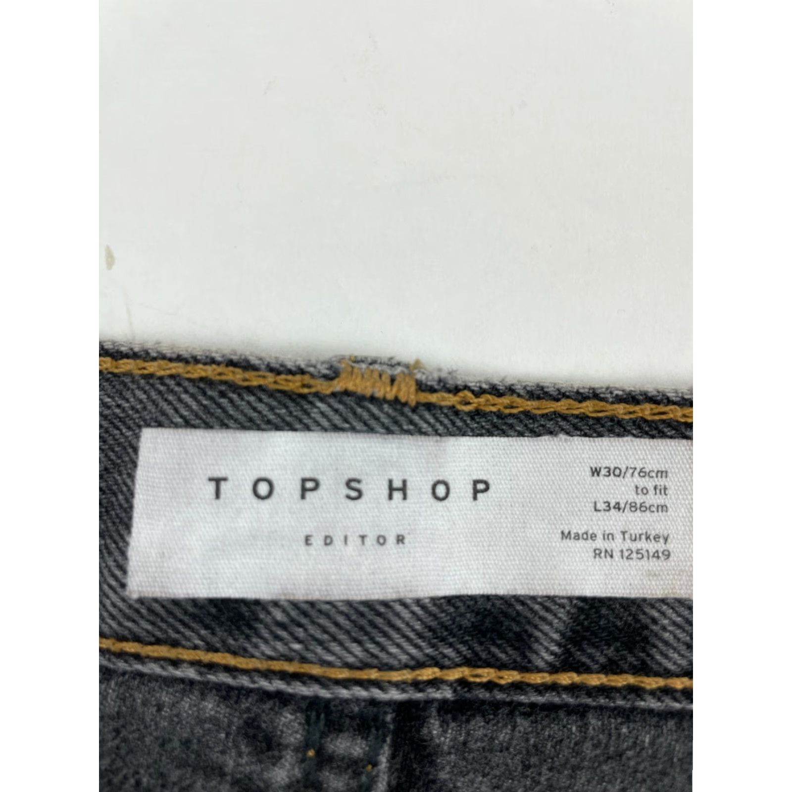 Topshop Topshop Jeans Women's Size 30x34 Gray High Waist Straight Leg NWT Regular Inseam 29 in Pockets NWT Mens? Size 24" / US 00 / IT 34 - 7 Thumbnail