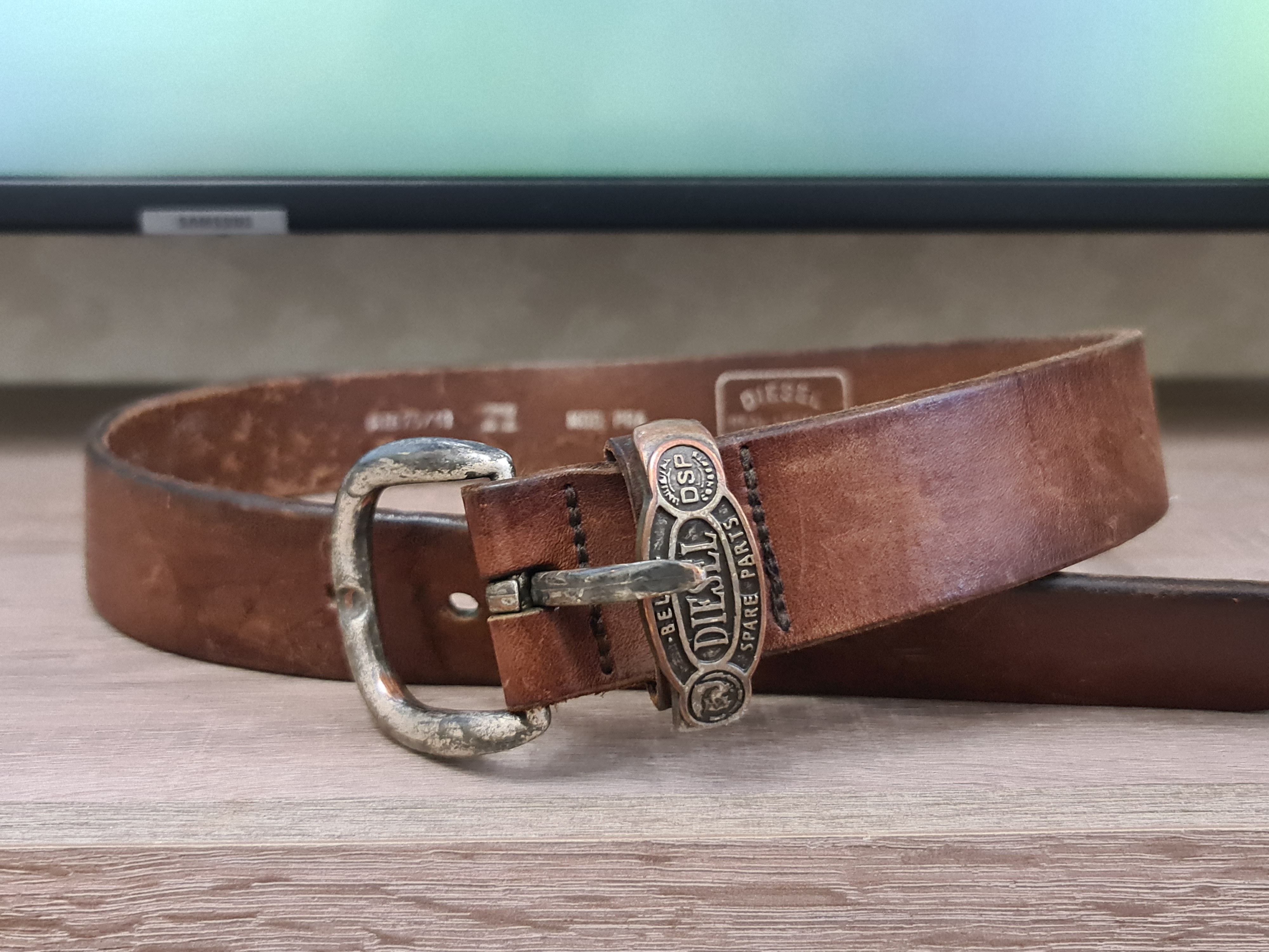 Diesel × Vintage Vintage Leather Diesel Belt Made In Italy  display picture 1
