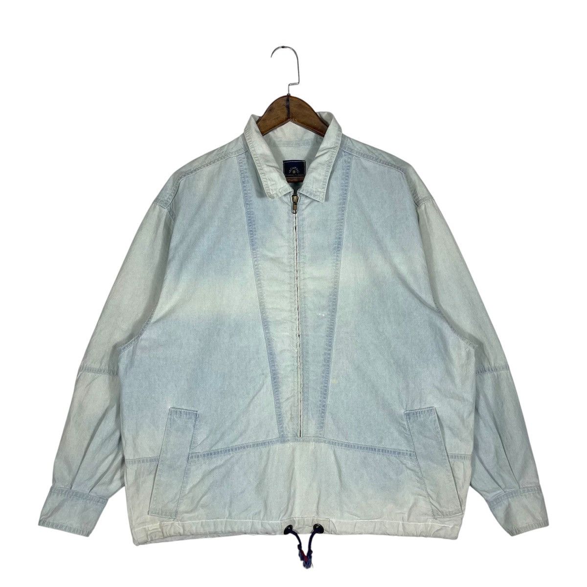 Ermenegildo Zegna Vintage 90s Ermenegildo Zegna Yachting Denim Jacket Size US L / EU 52-54 / 3 - 1 Thumbnail