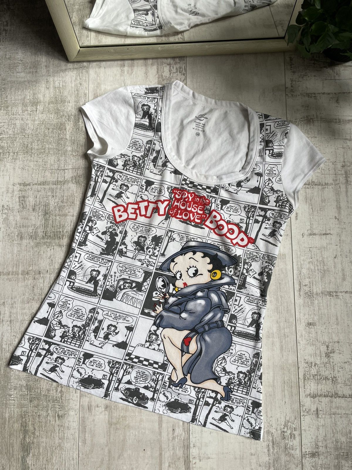Cartoon Network × Vintage Vintage Betty Boop “Spy in the House of Love” T-Shirt RARE Size M / US 6-8 / IT 42-44 - 2 Thumbnail