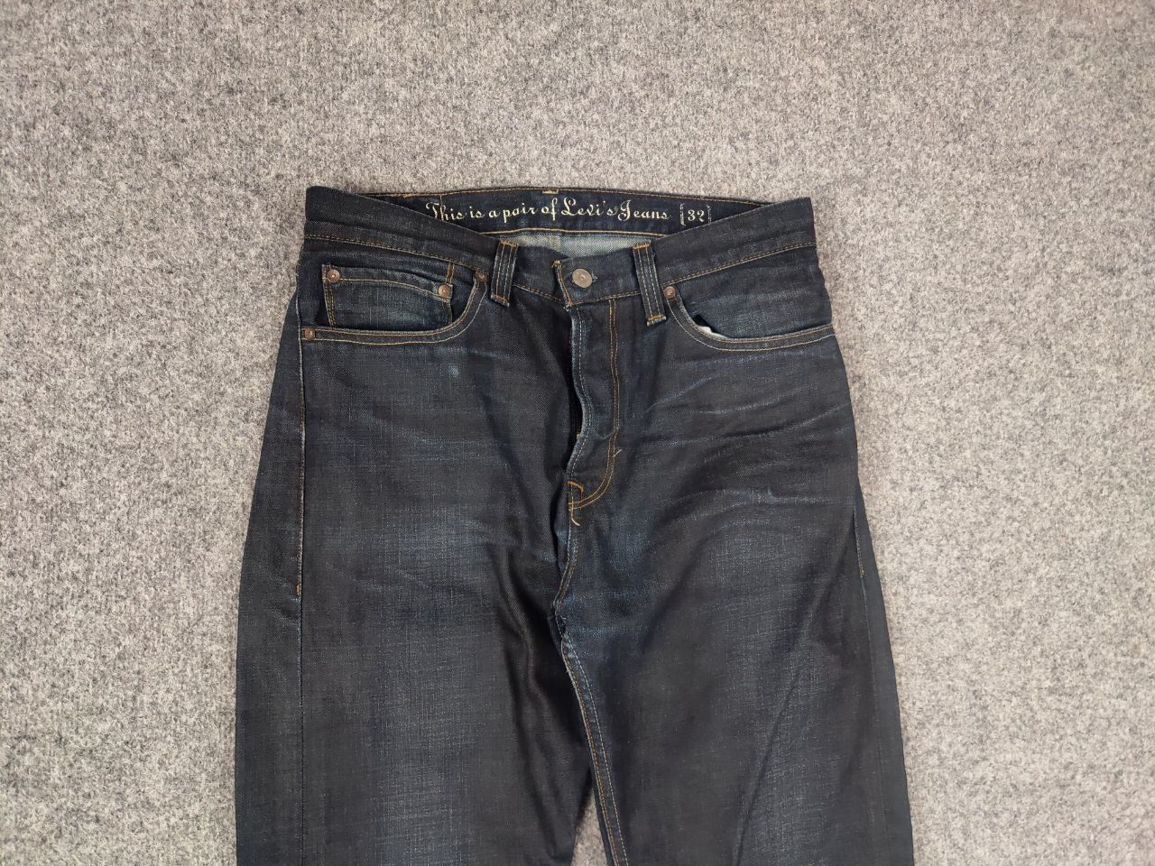 Levi's Vintage Levis Dark Waxed Denim Jeans if six was nine style Size US 32 / EU 48 - 3 Thumbnail