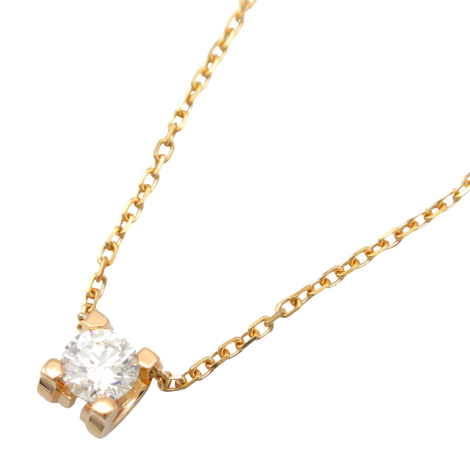 Cartier C-Do Cartier Diamond Necklace K18Pg (Pink Gold) Clear